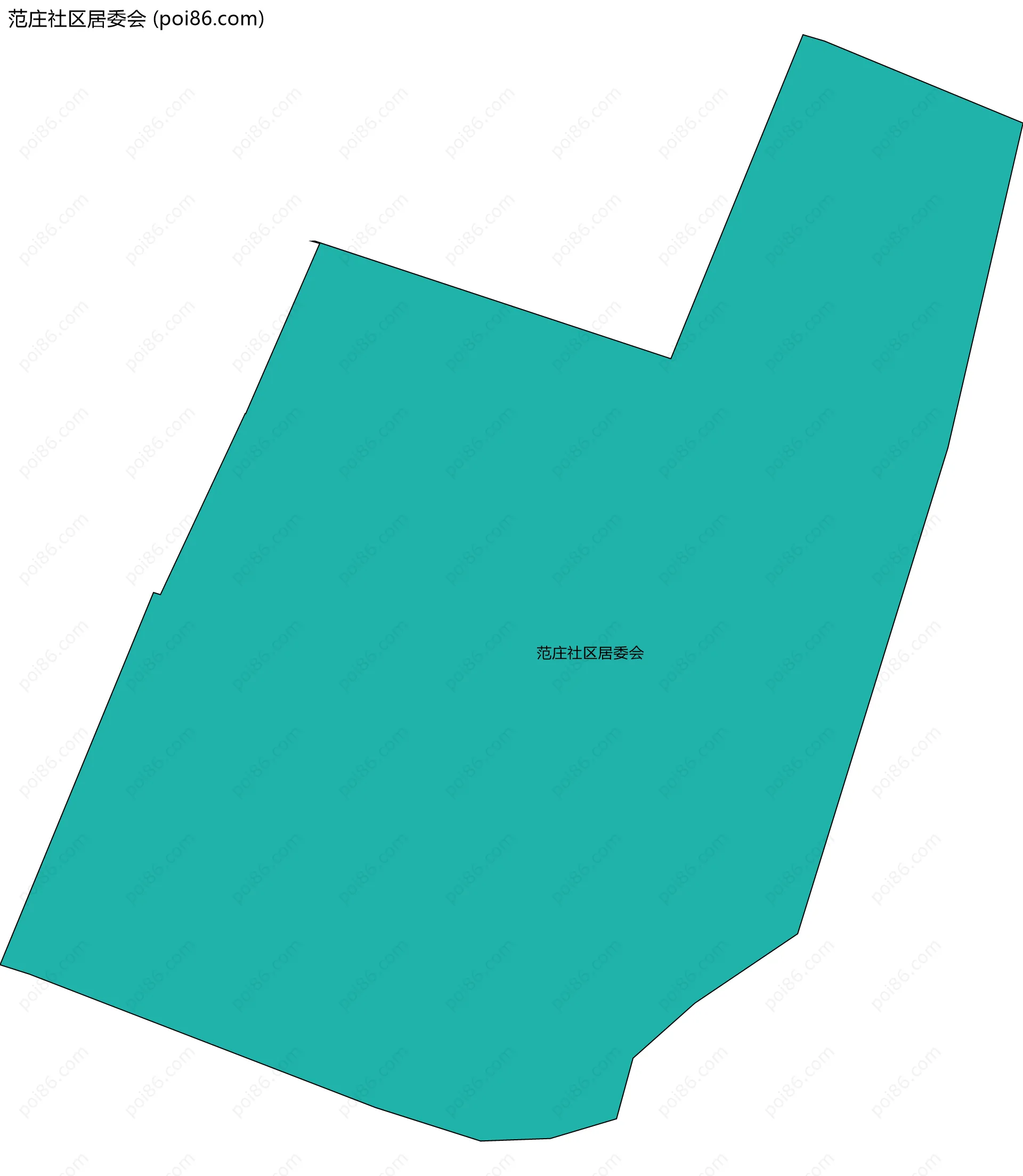 范庄社区居委会边界地图