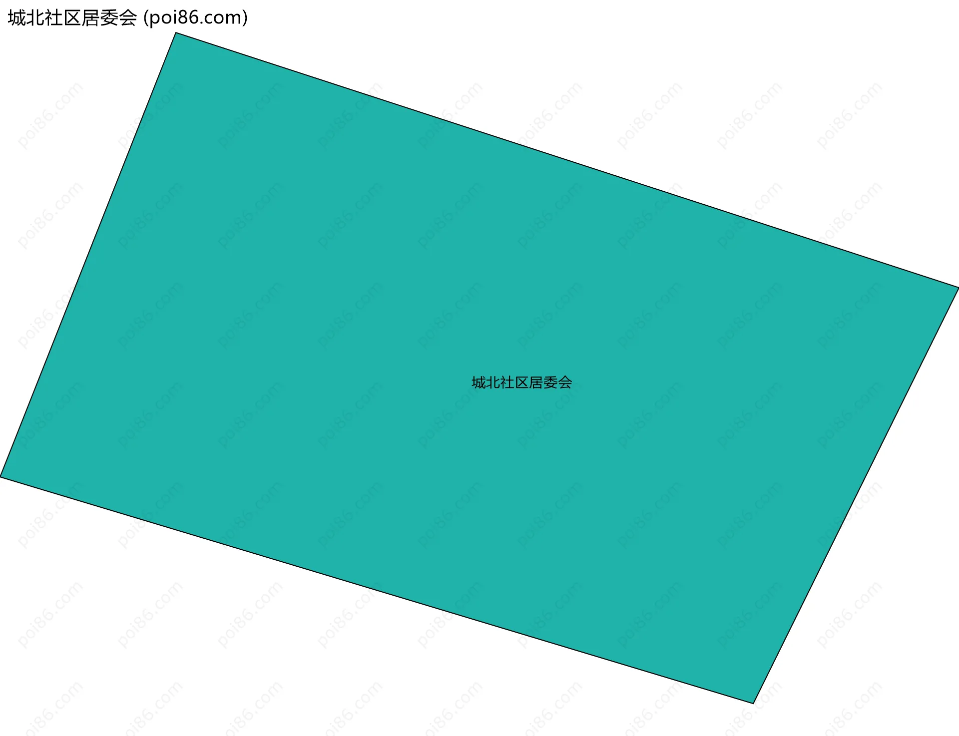 城北社区居委会边界地图