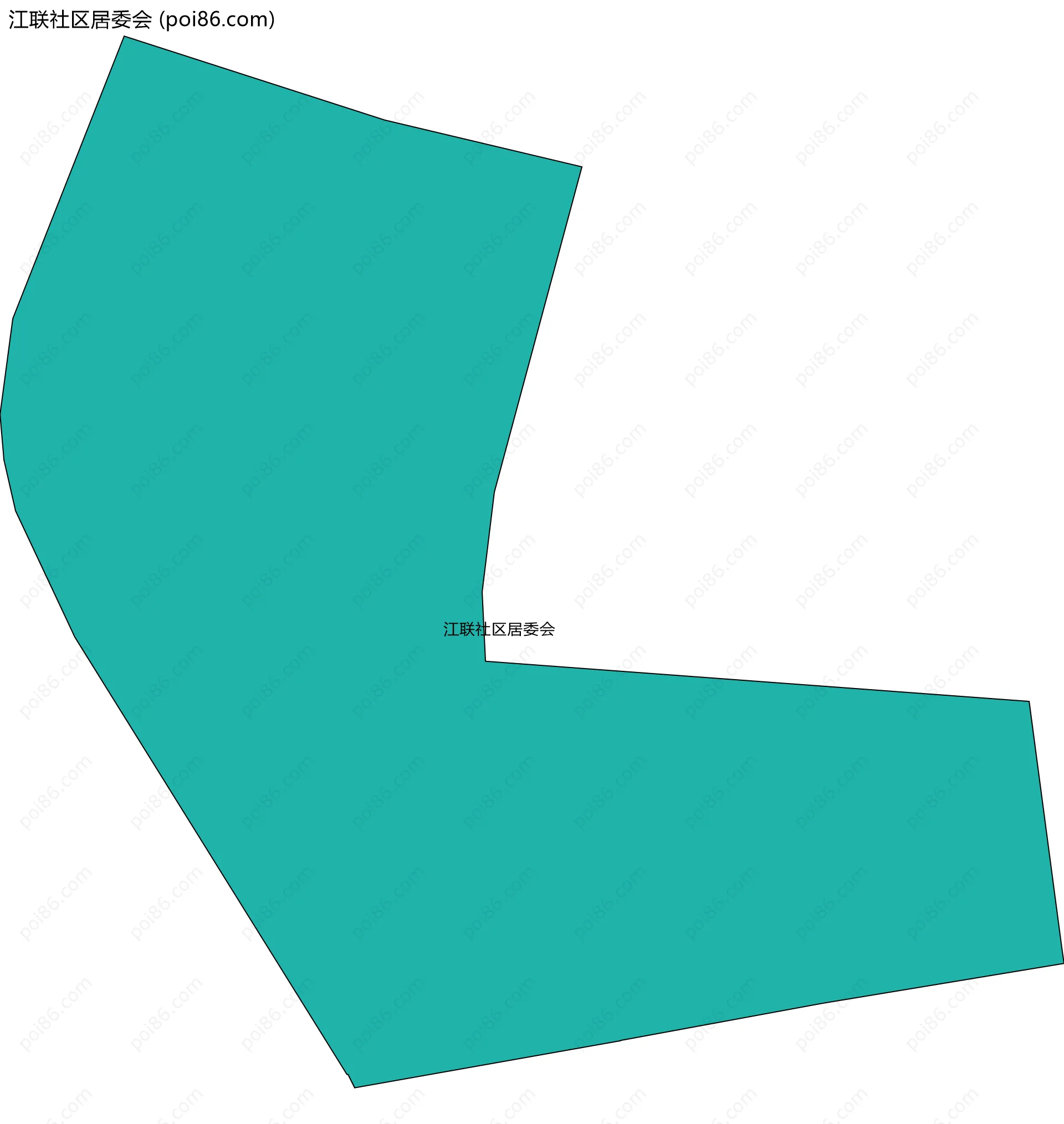江联社区居委会边界地图