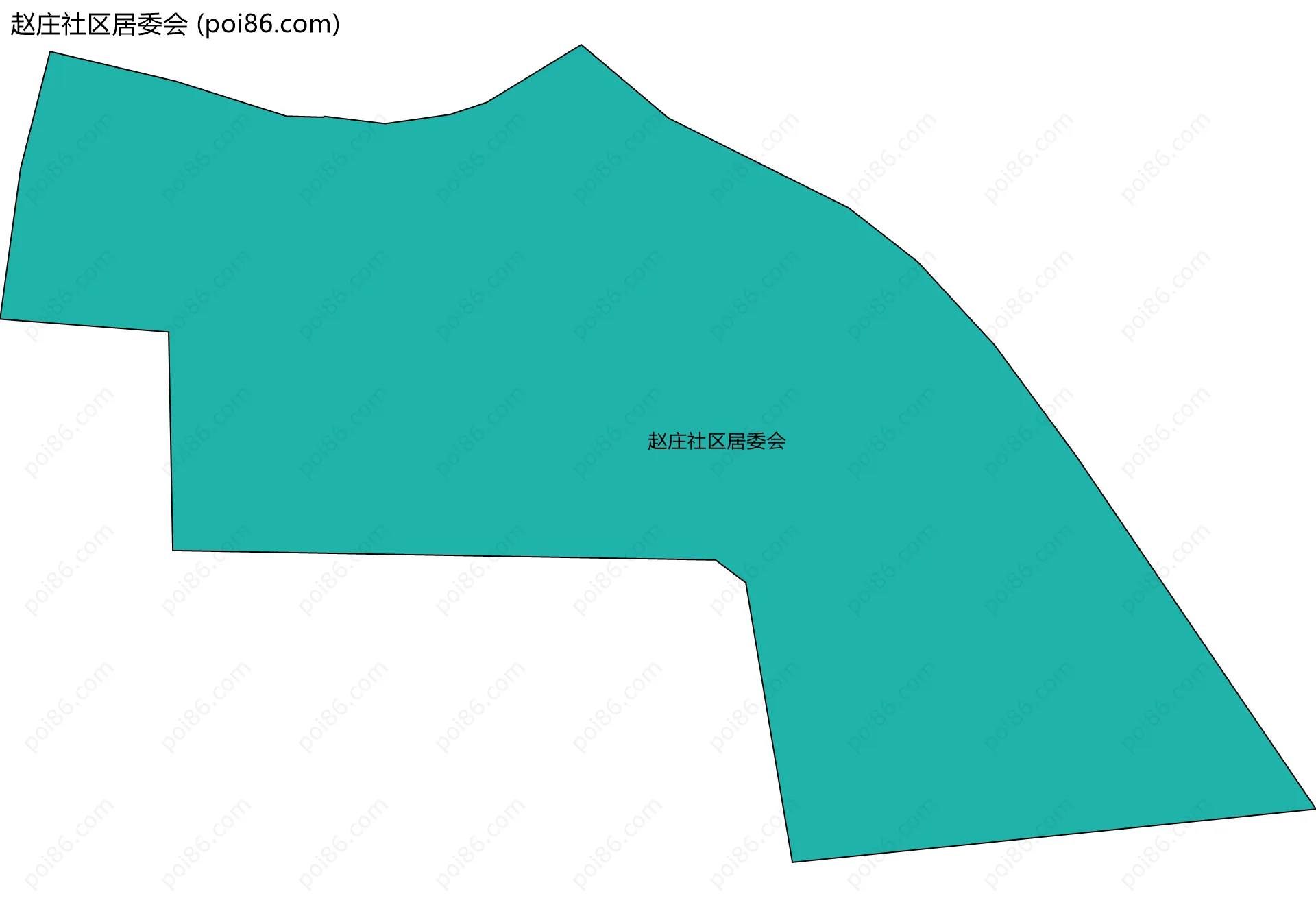 赵庄社区居委会边界地图
