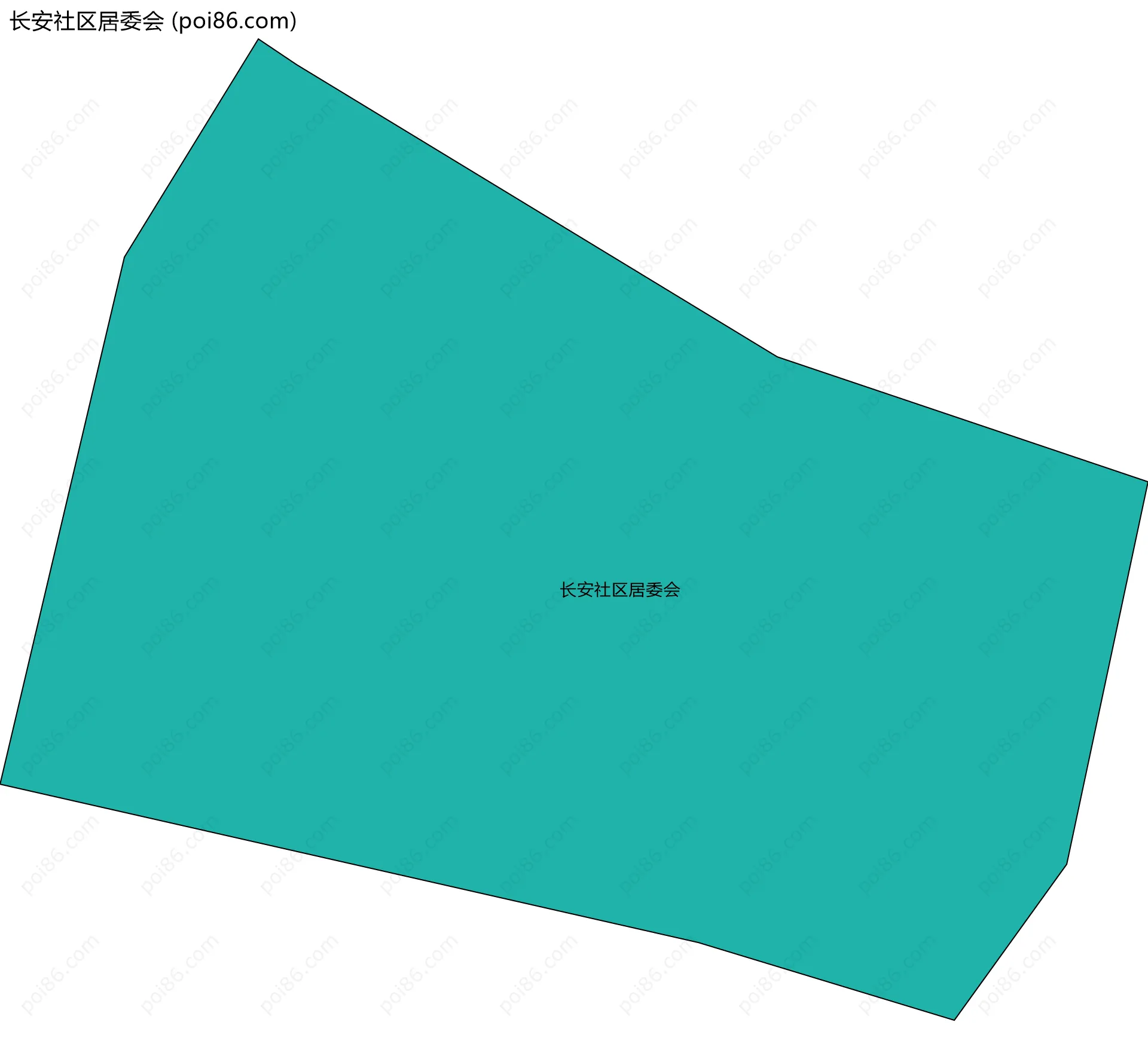长安社区居委会边界地图