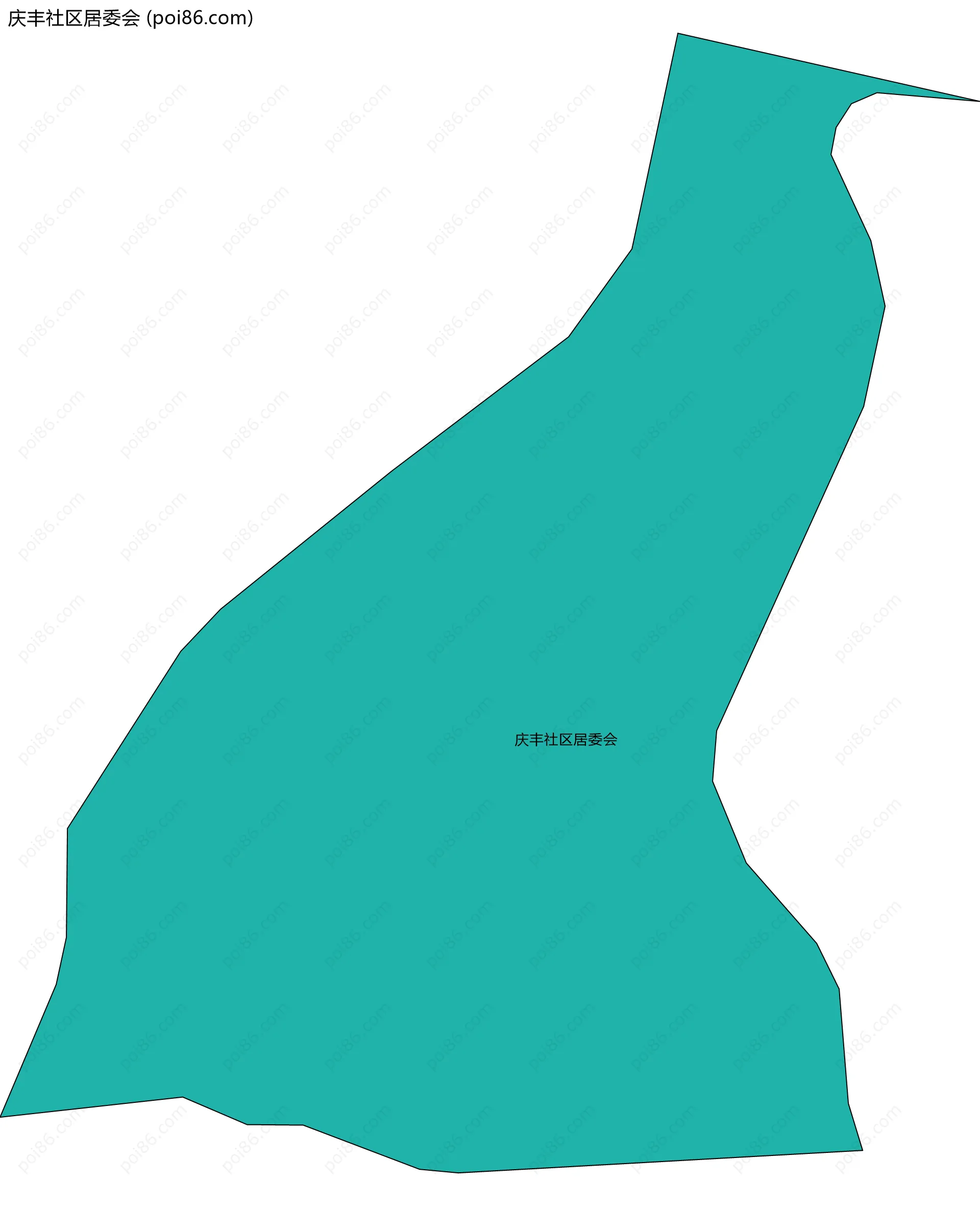 庆丰社区居委会边界地图