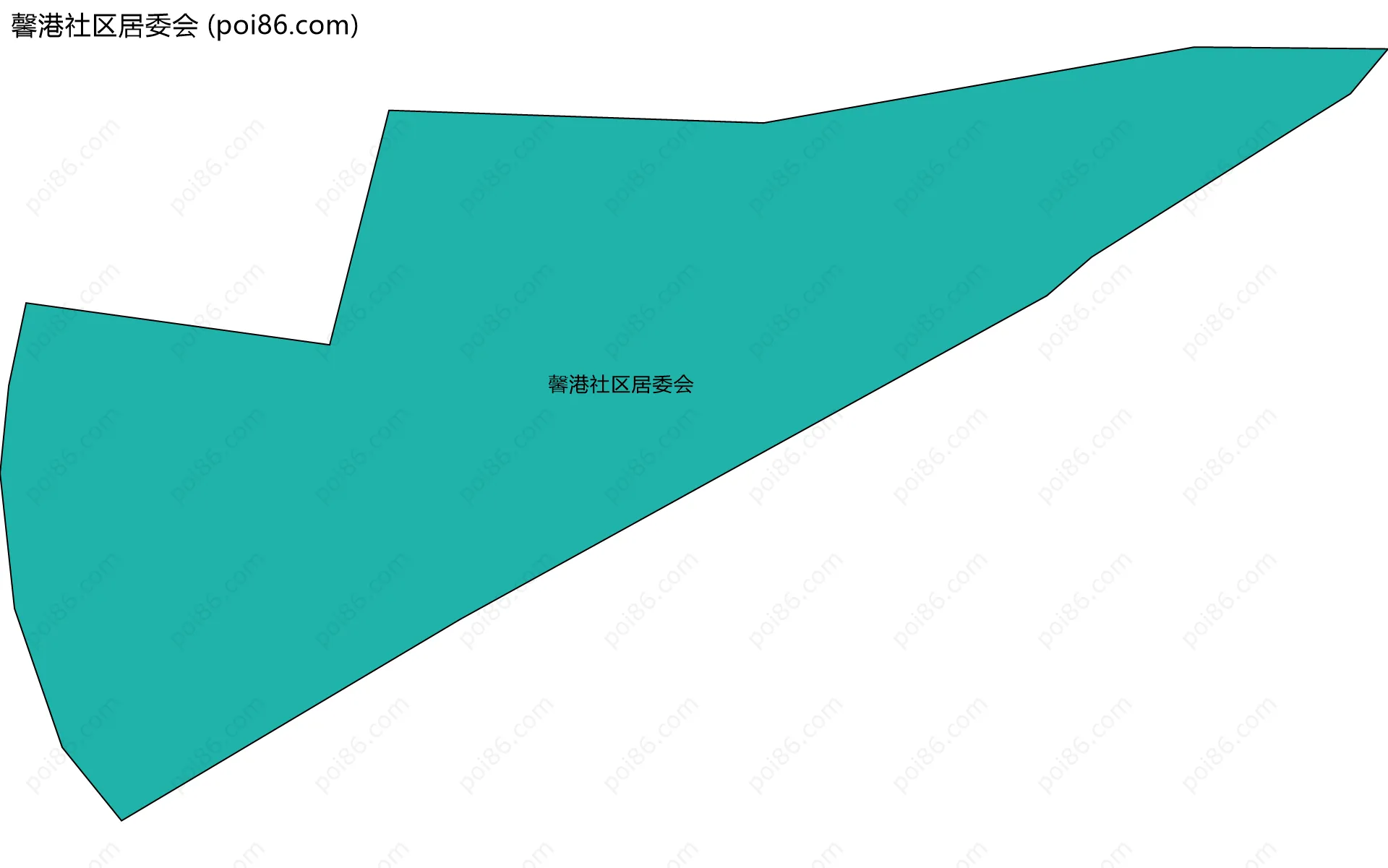 馨港社区居委会边界地图
