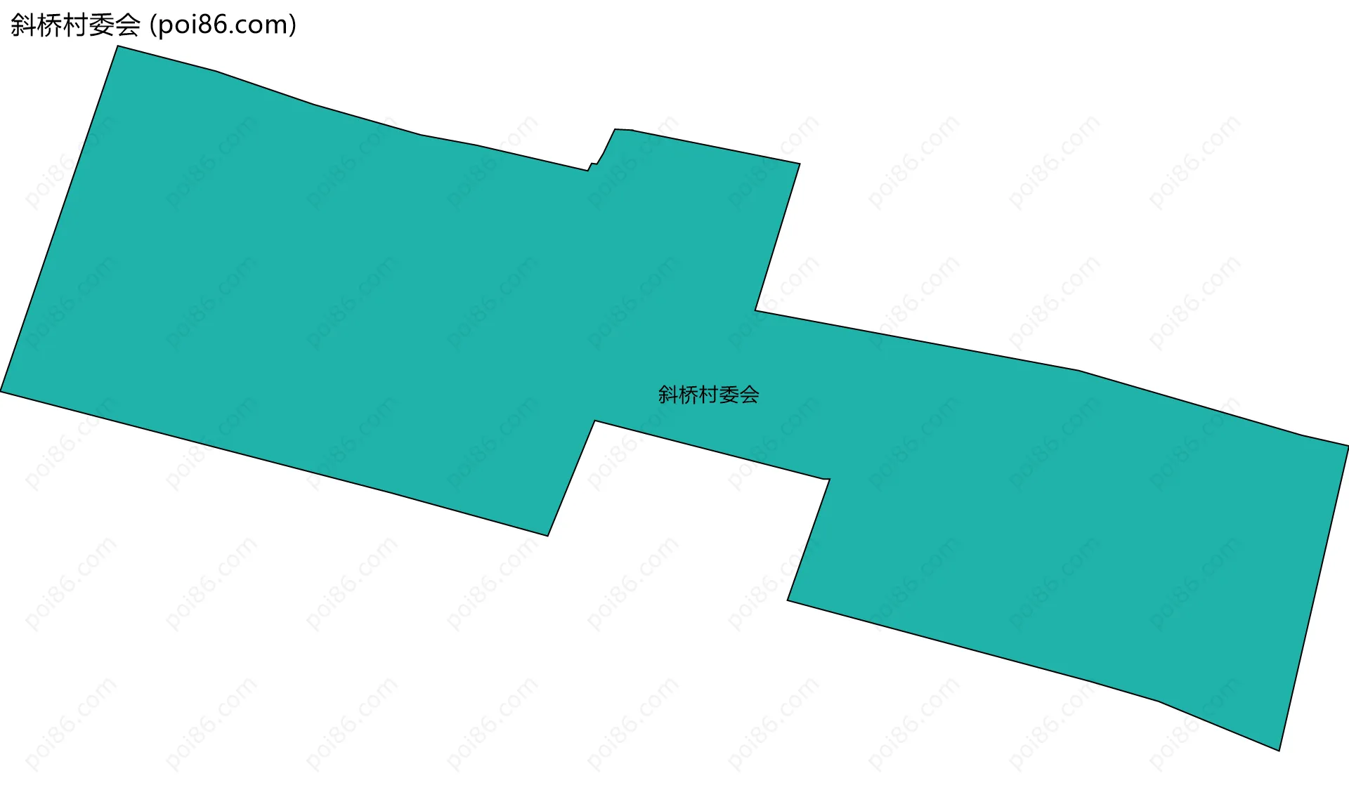 斜桥村委会边界地图