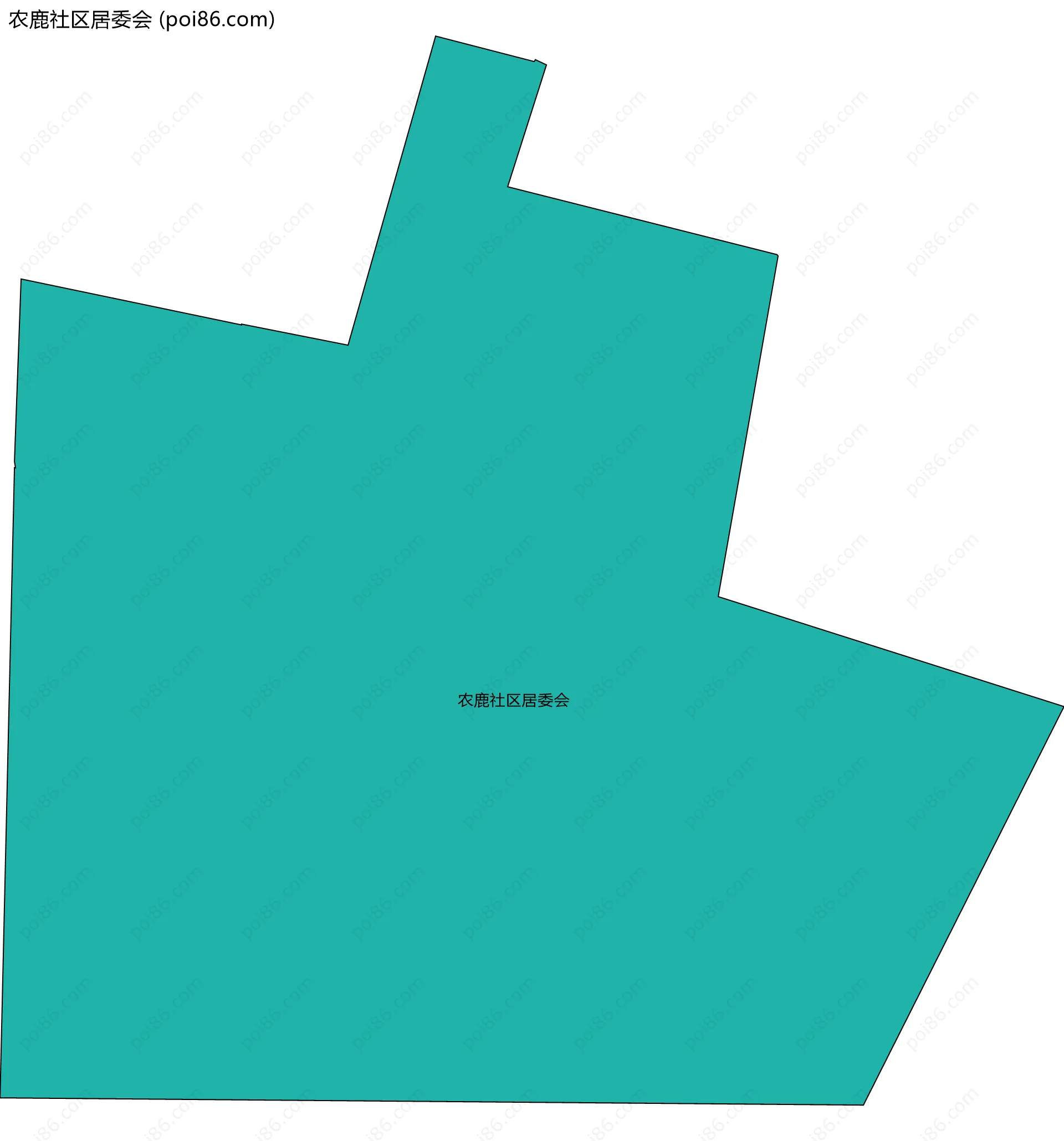 农鹿社区居委会边界地图