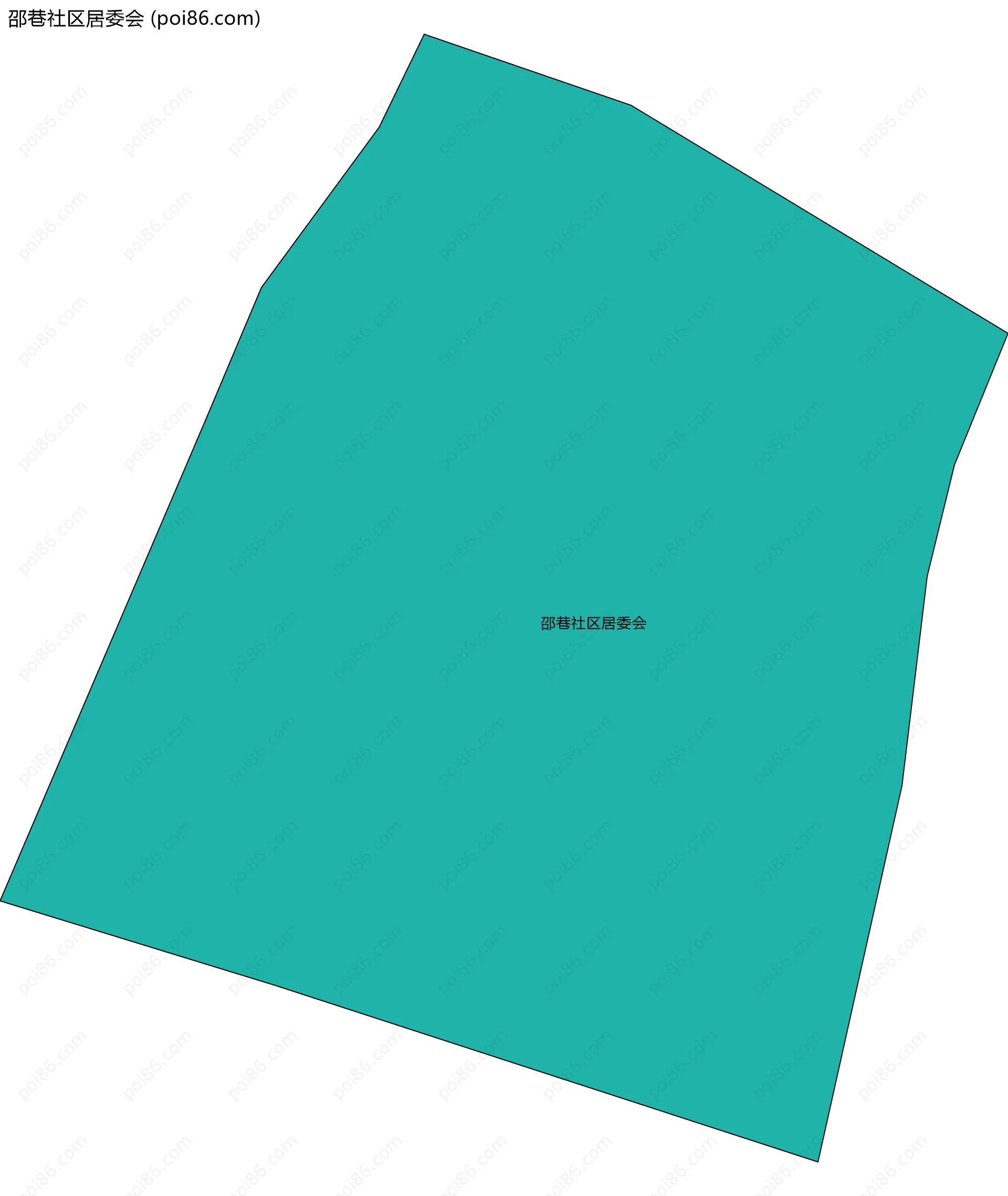 邵巷社区居委会边界地图