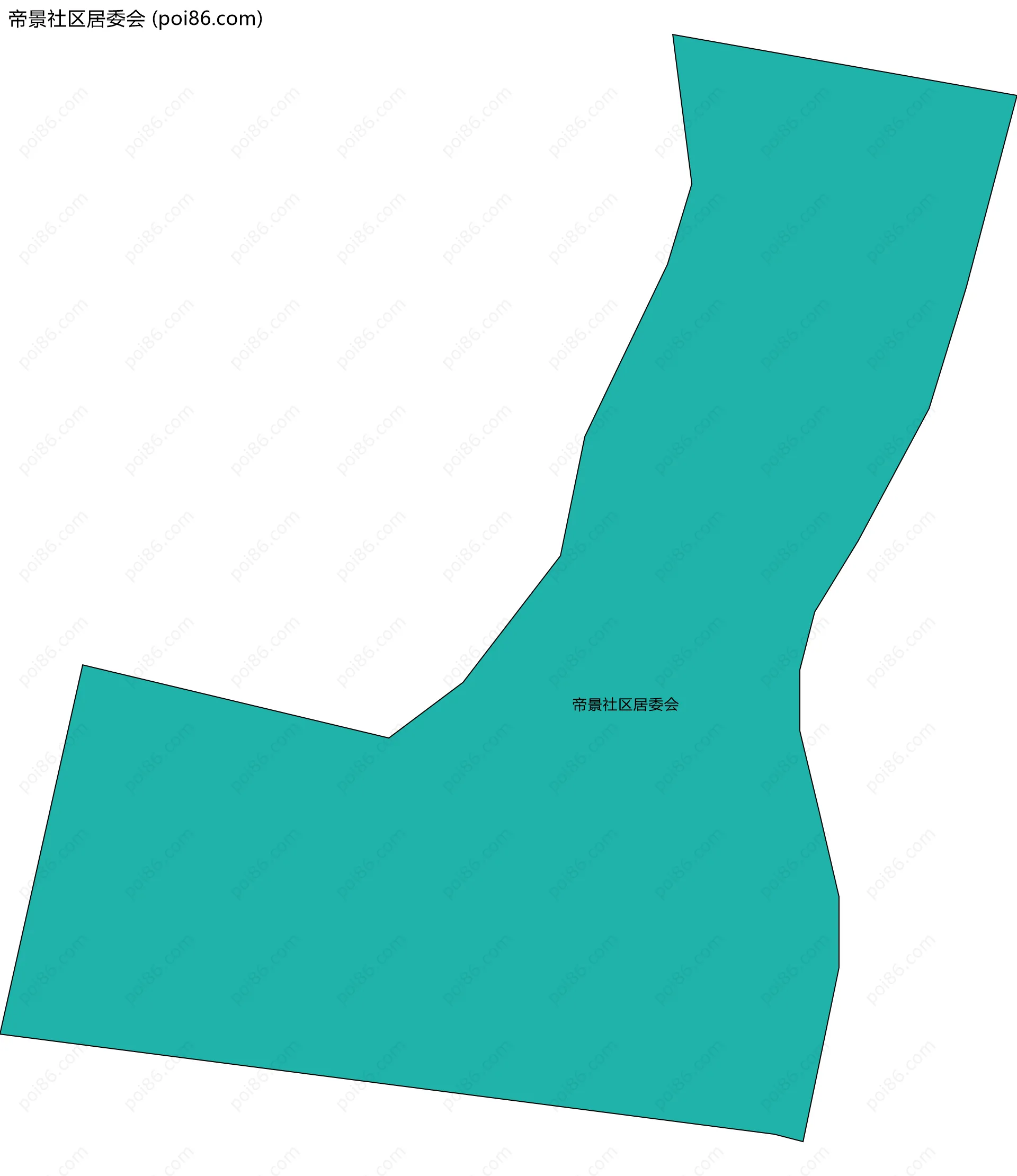 帝景社区居委会边界地图