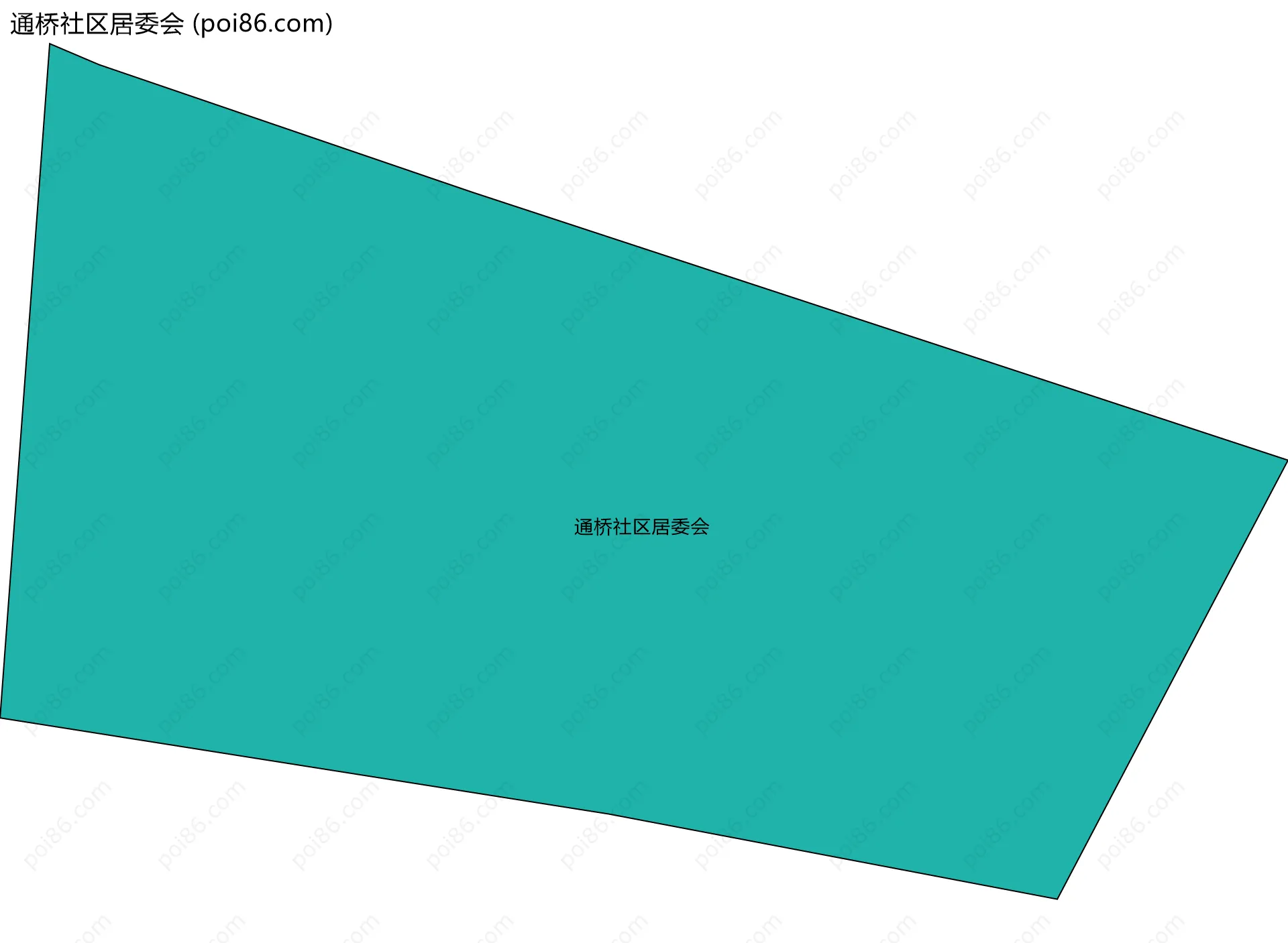 通桥社区居委会边界地图