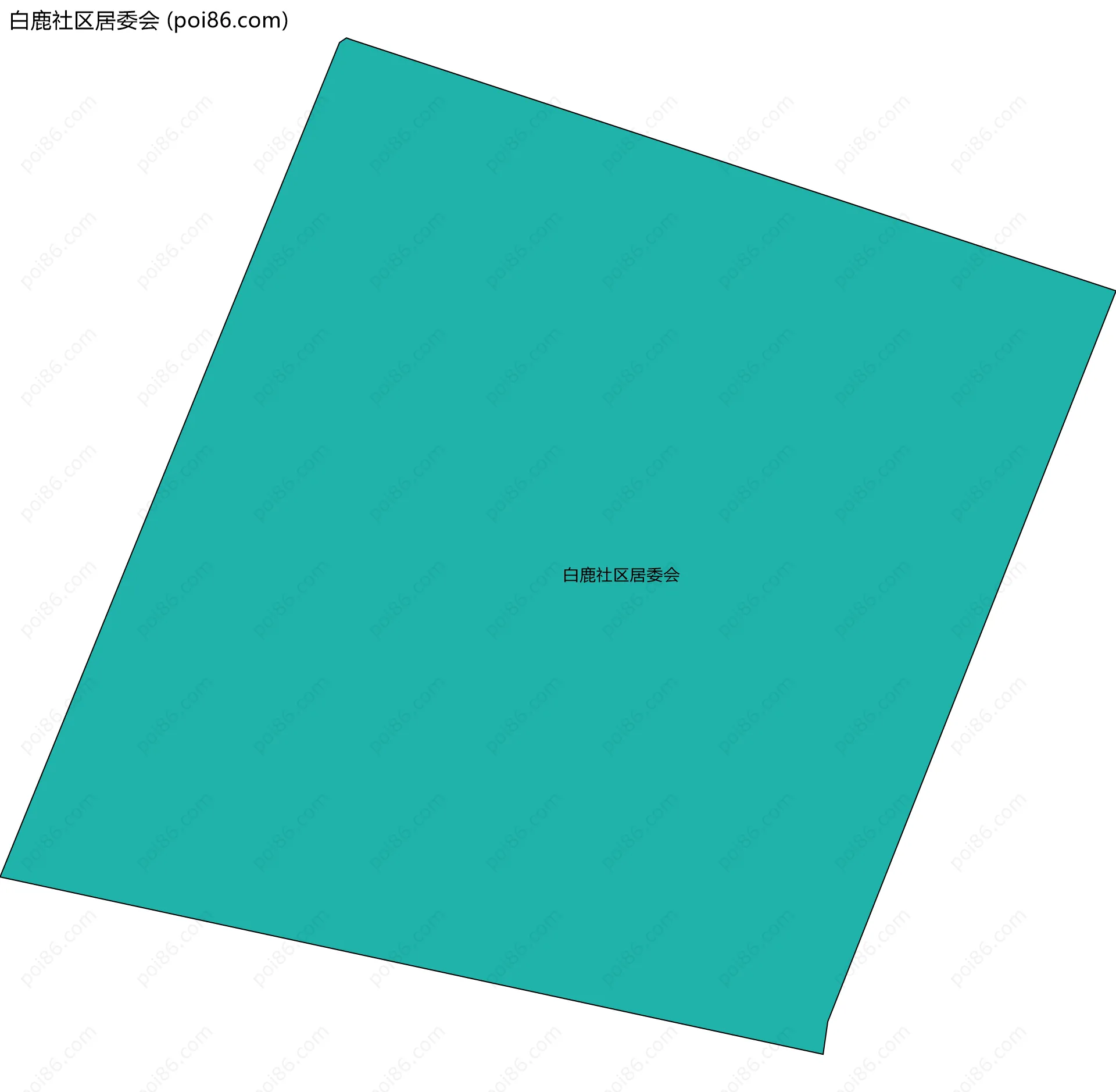 白鹿社区居委会边界地图