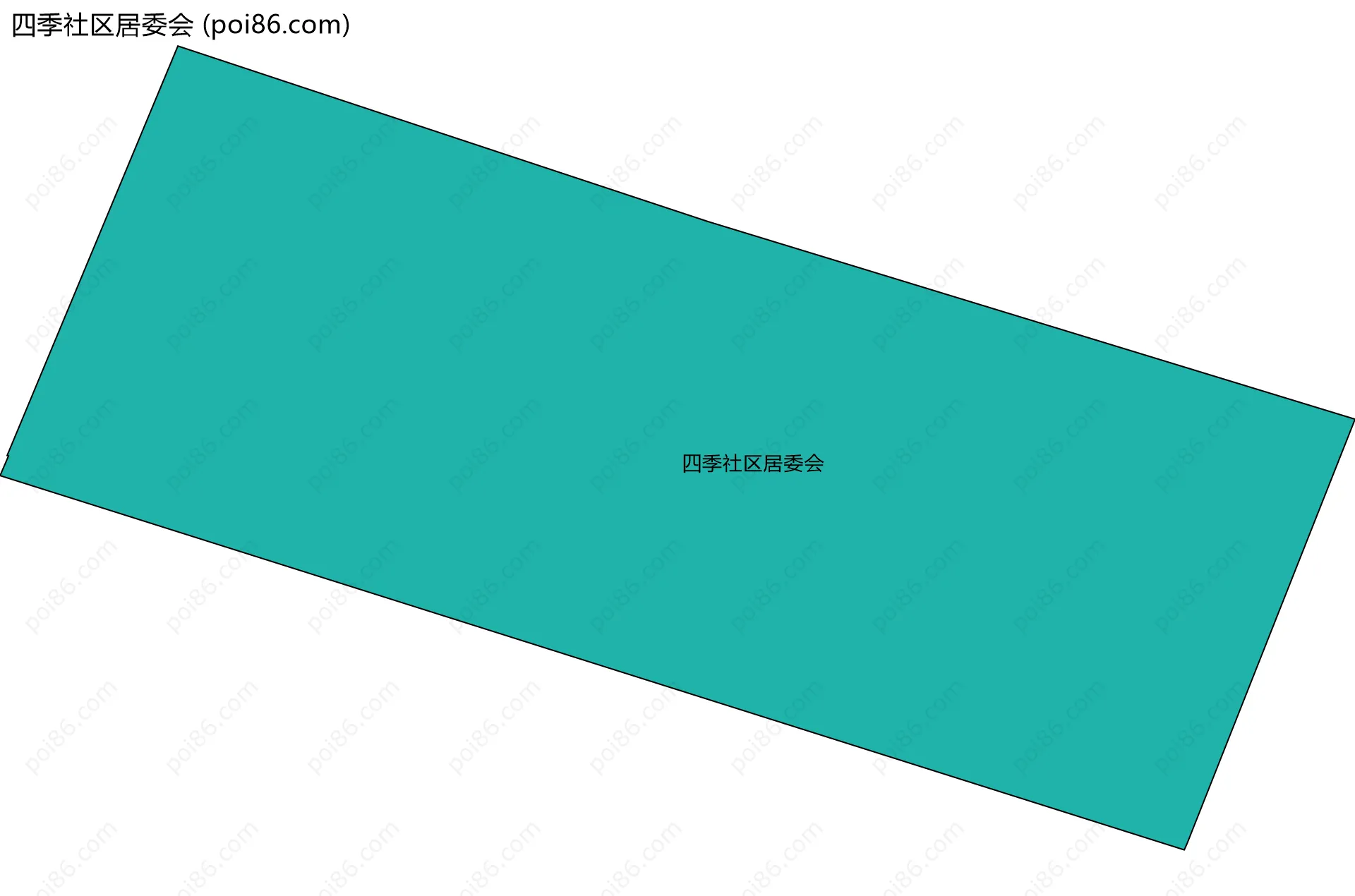 四季社区居委会边界地图