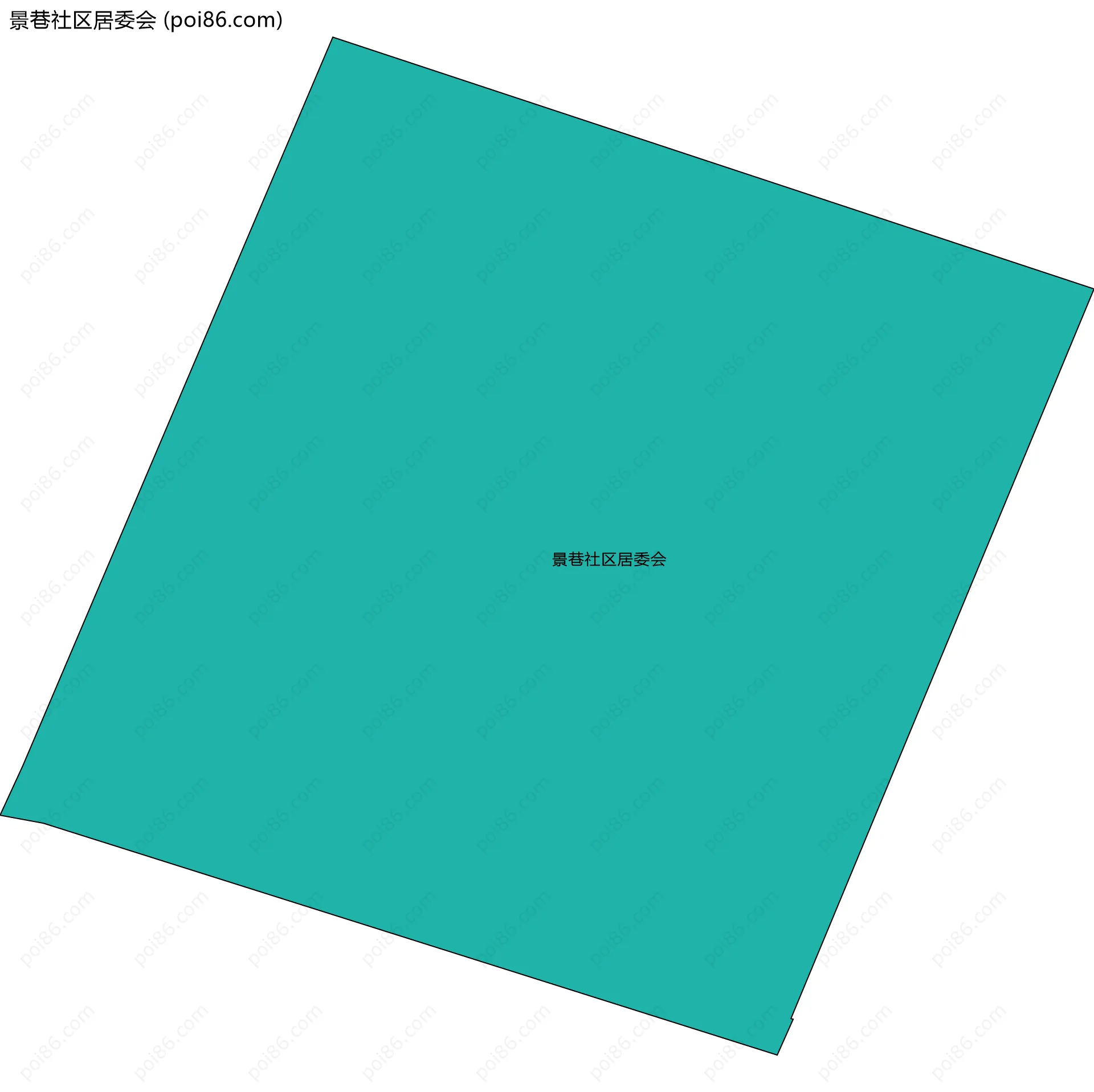 景巷社区居委会边界地图