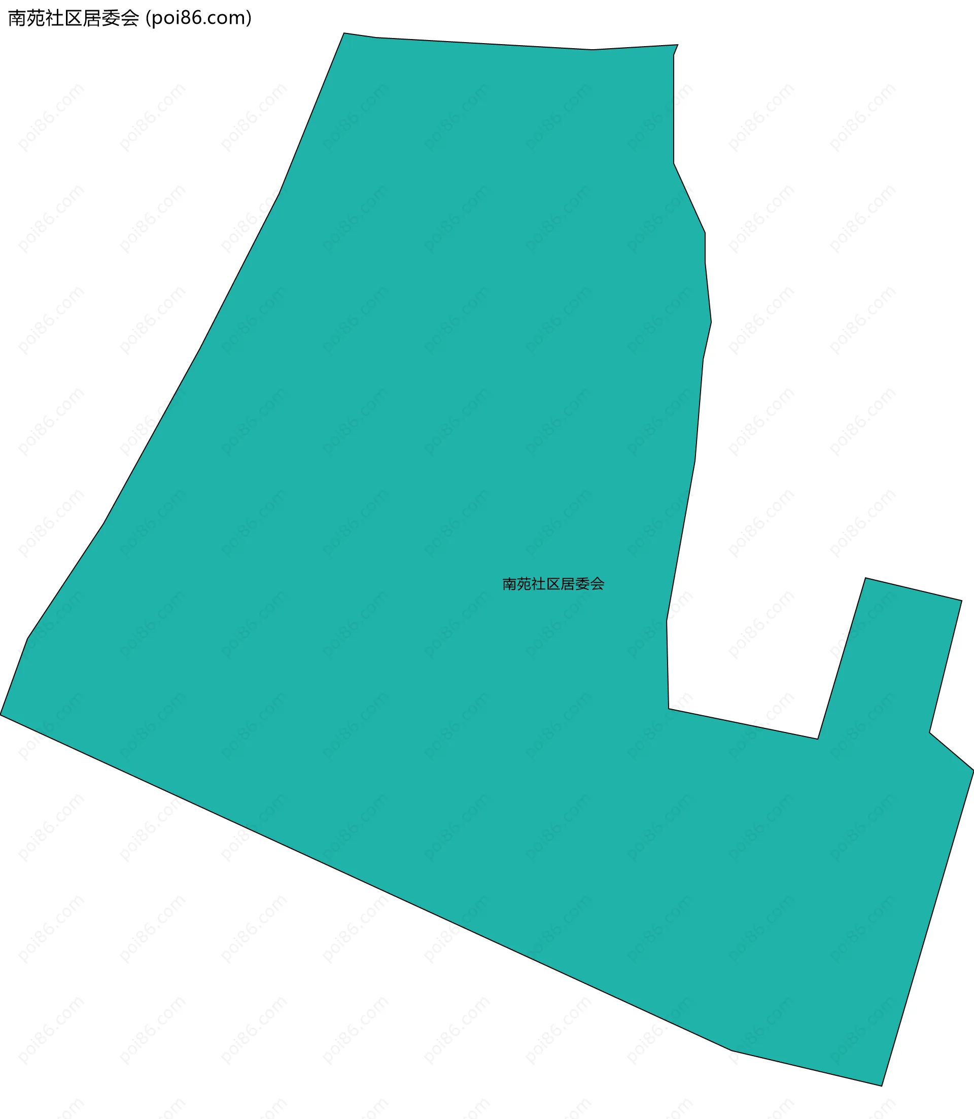 南苑社区居委会边界地图