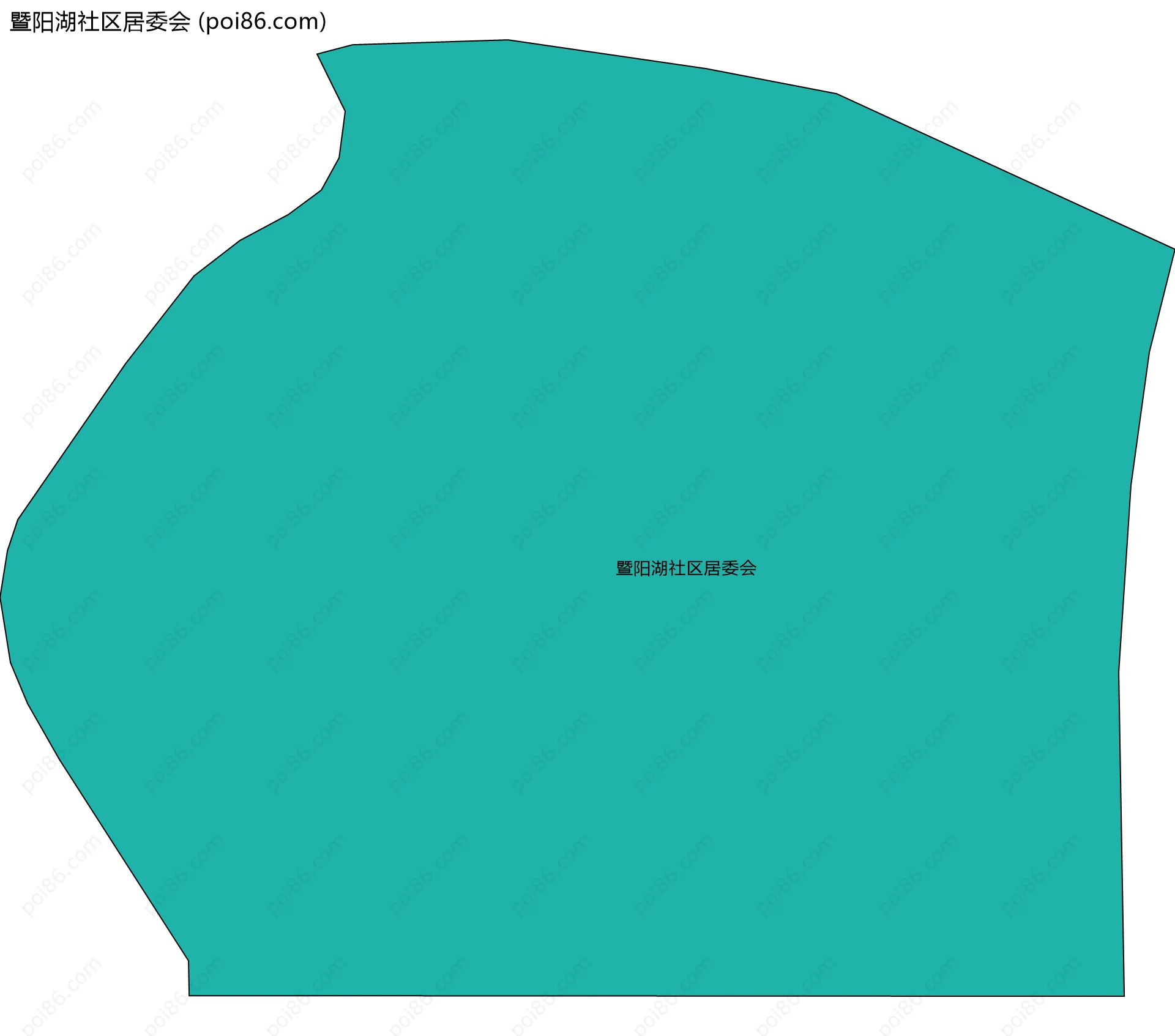 暨阳湖社区居委会边界地图