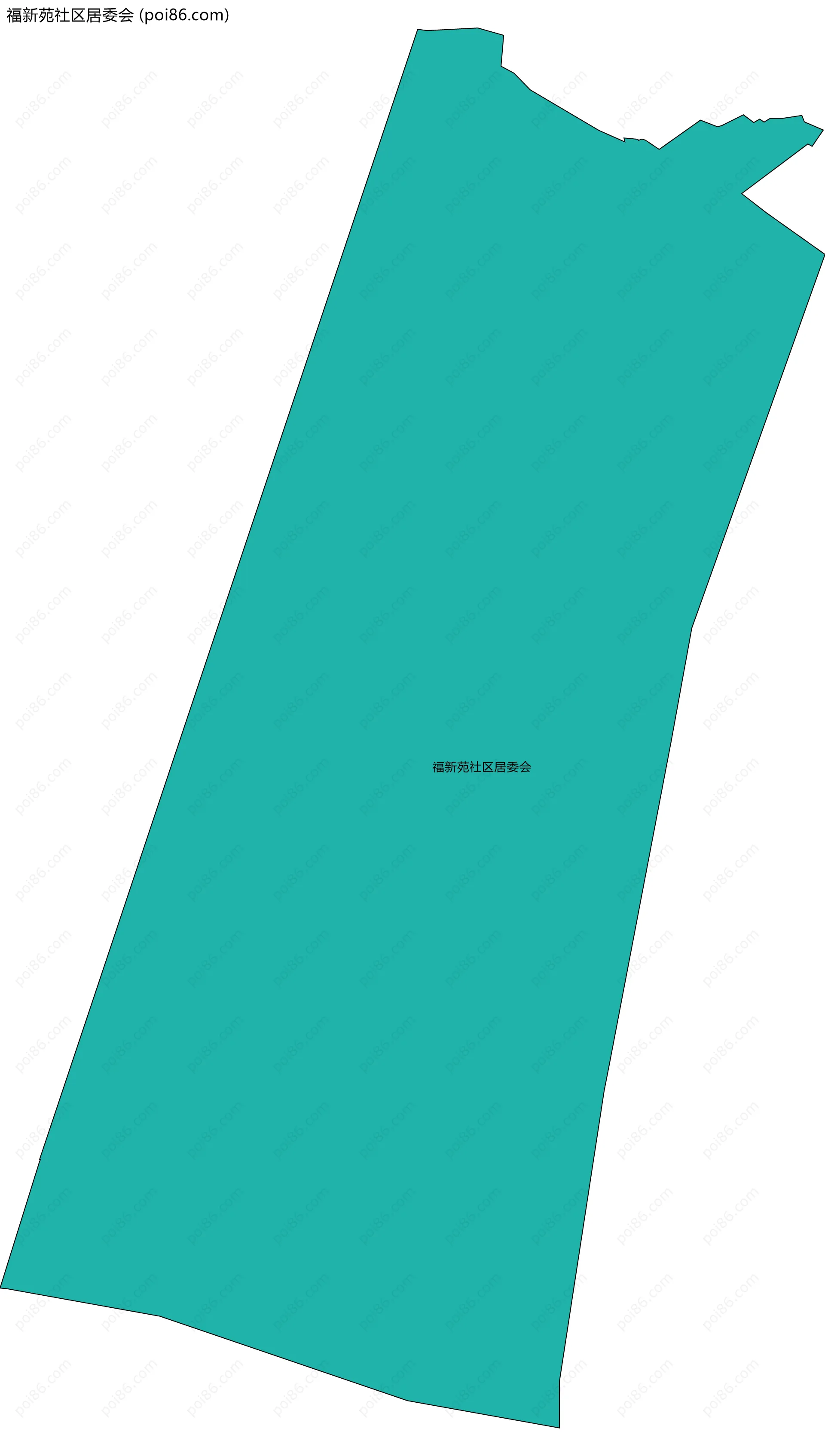 福新苑社区居委会边界地图