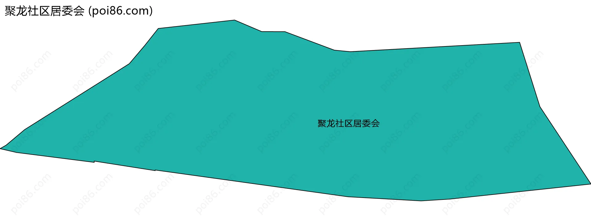 聚龙社区居委会边界地图