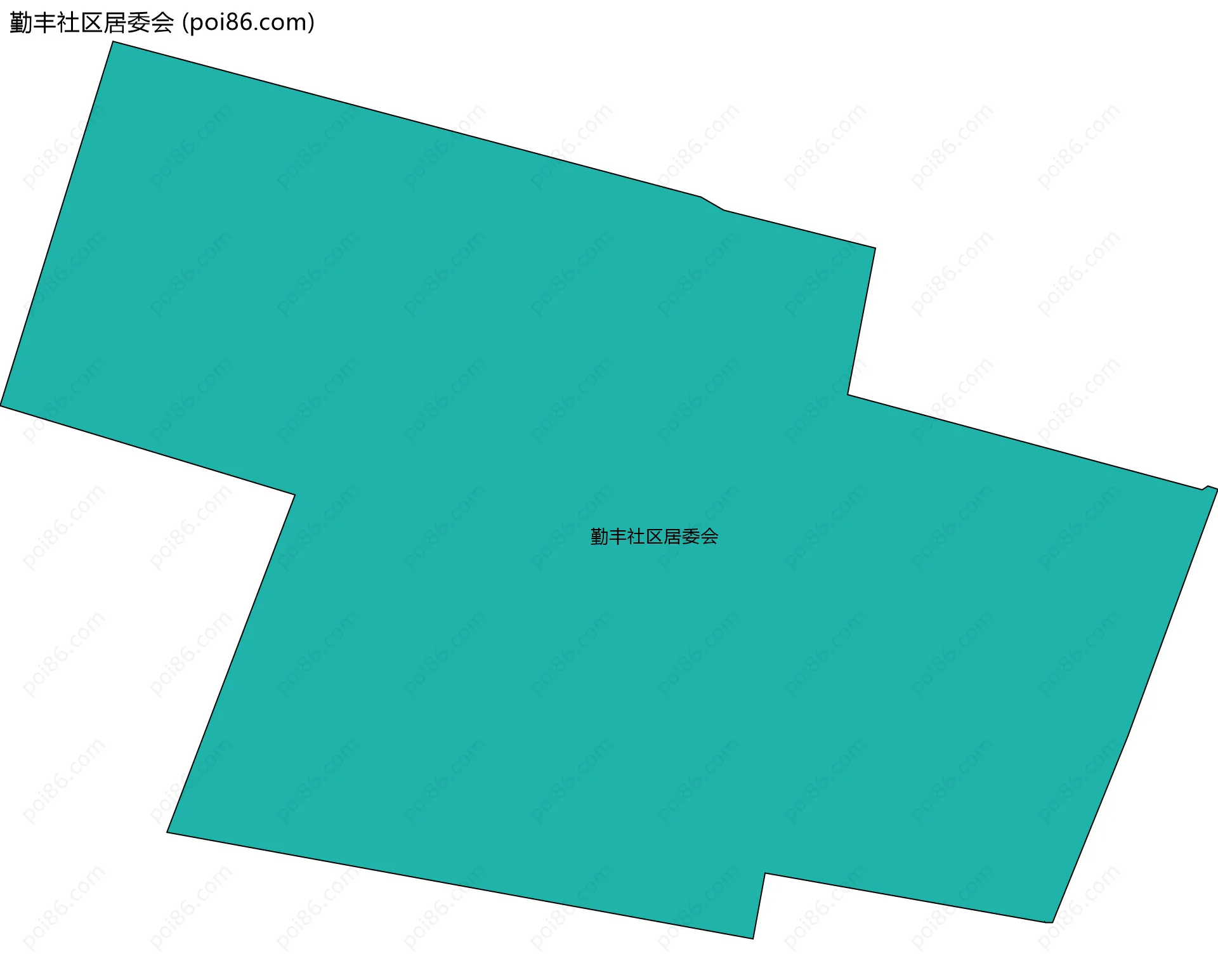 勤丰社区居委会边界地图