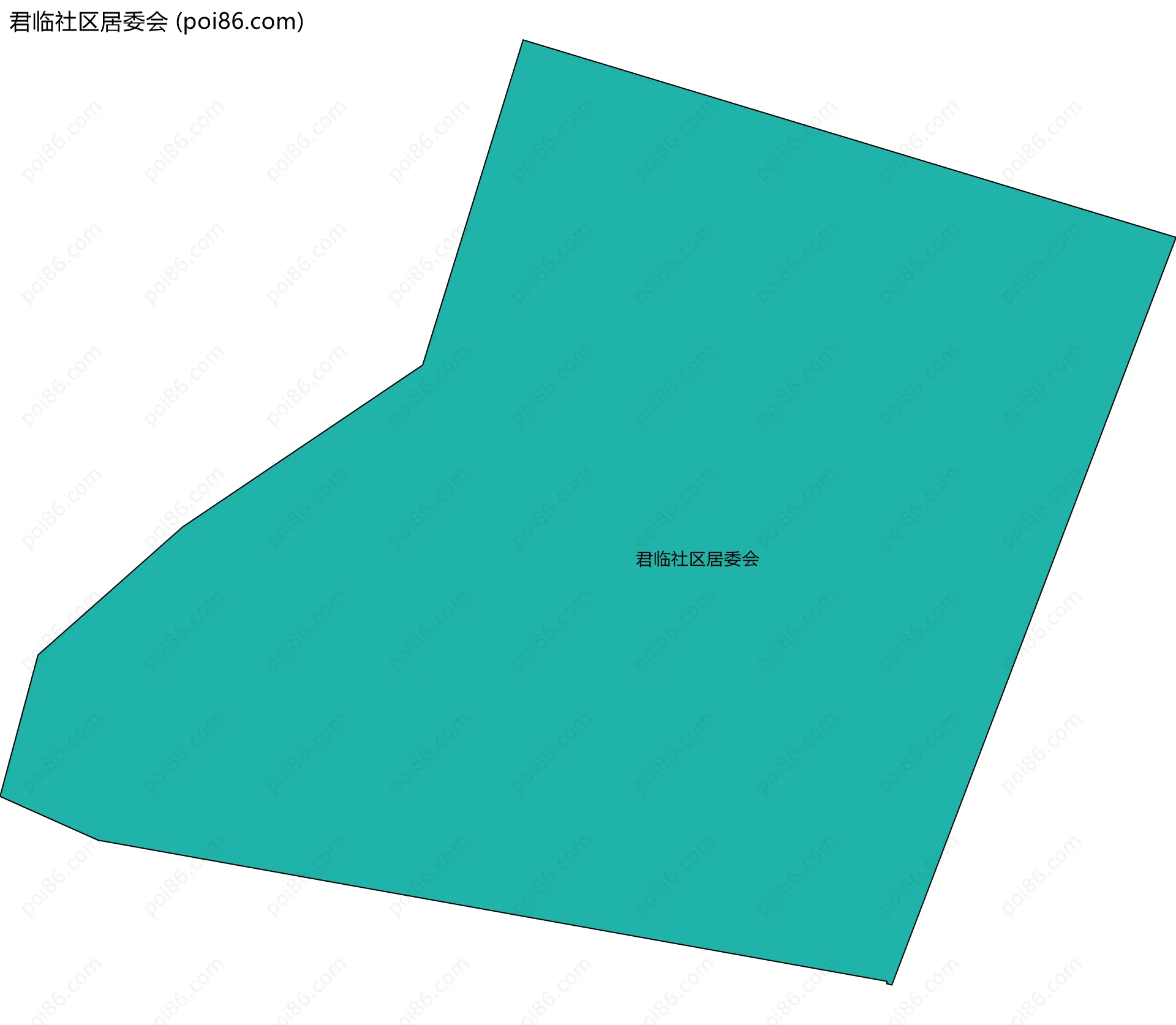 君临社区居委会边界地图