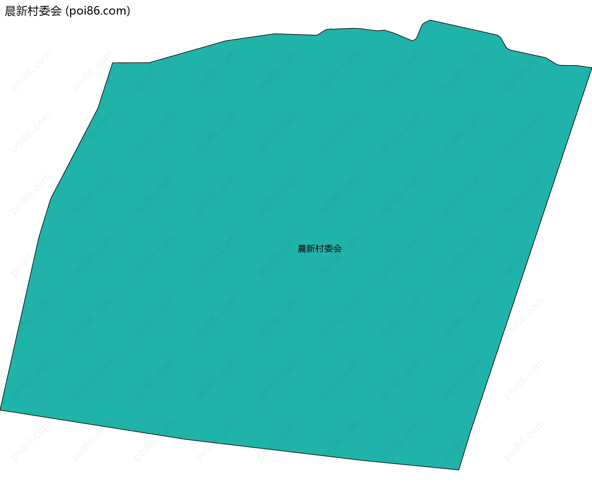 晨新村委会边界地图