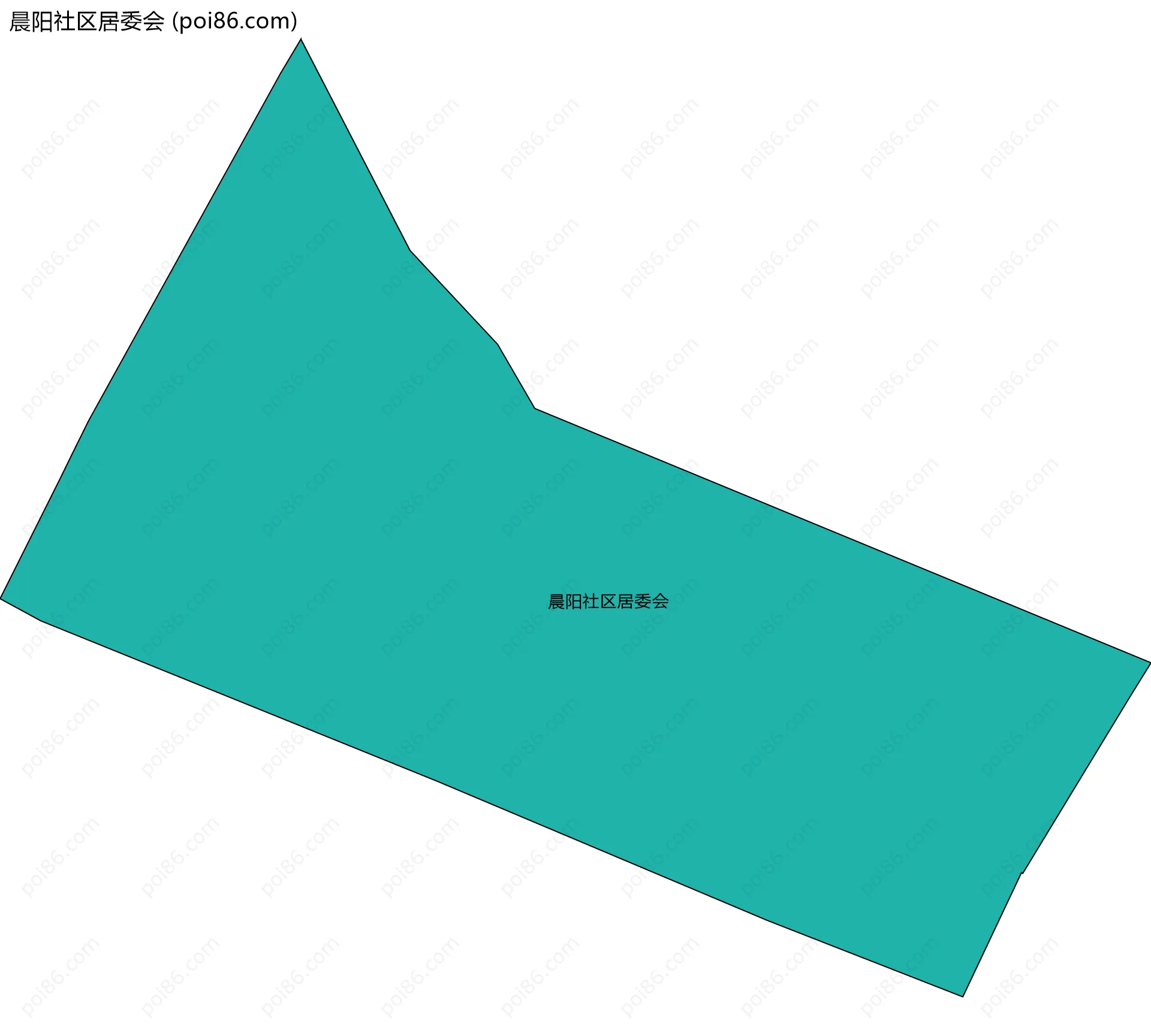 晨阳社区居委会边界地图