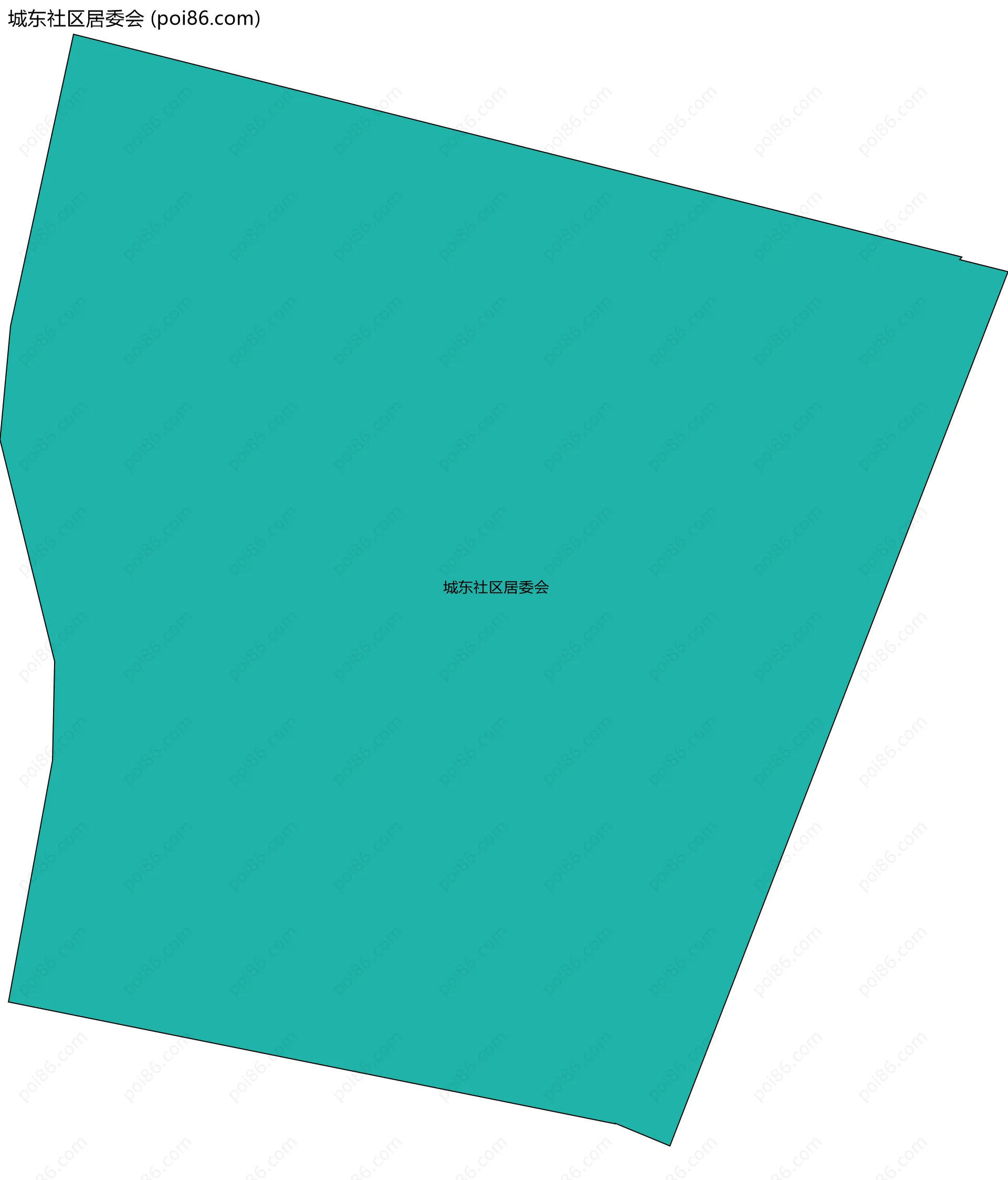 城东社区居委会边界地图