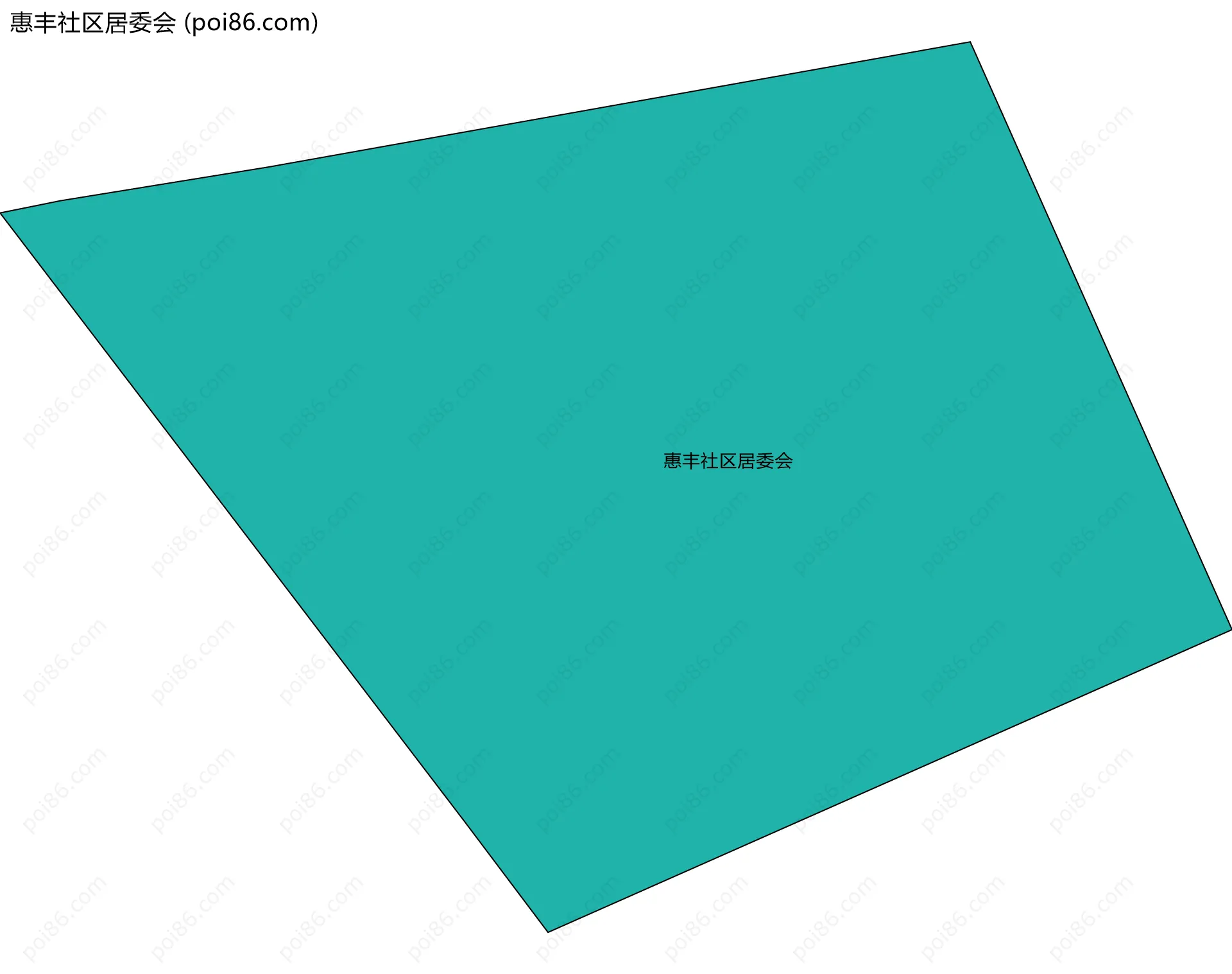 惠丰社区居委会边界地图