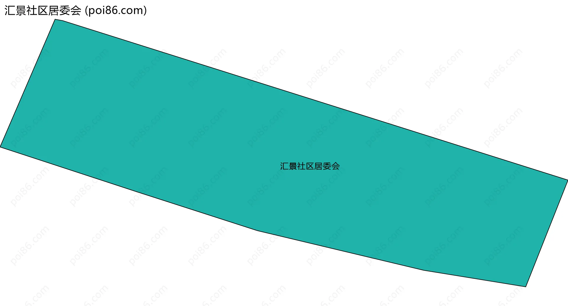 汇景社区居委会边界地图