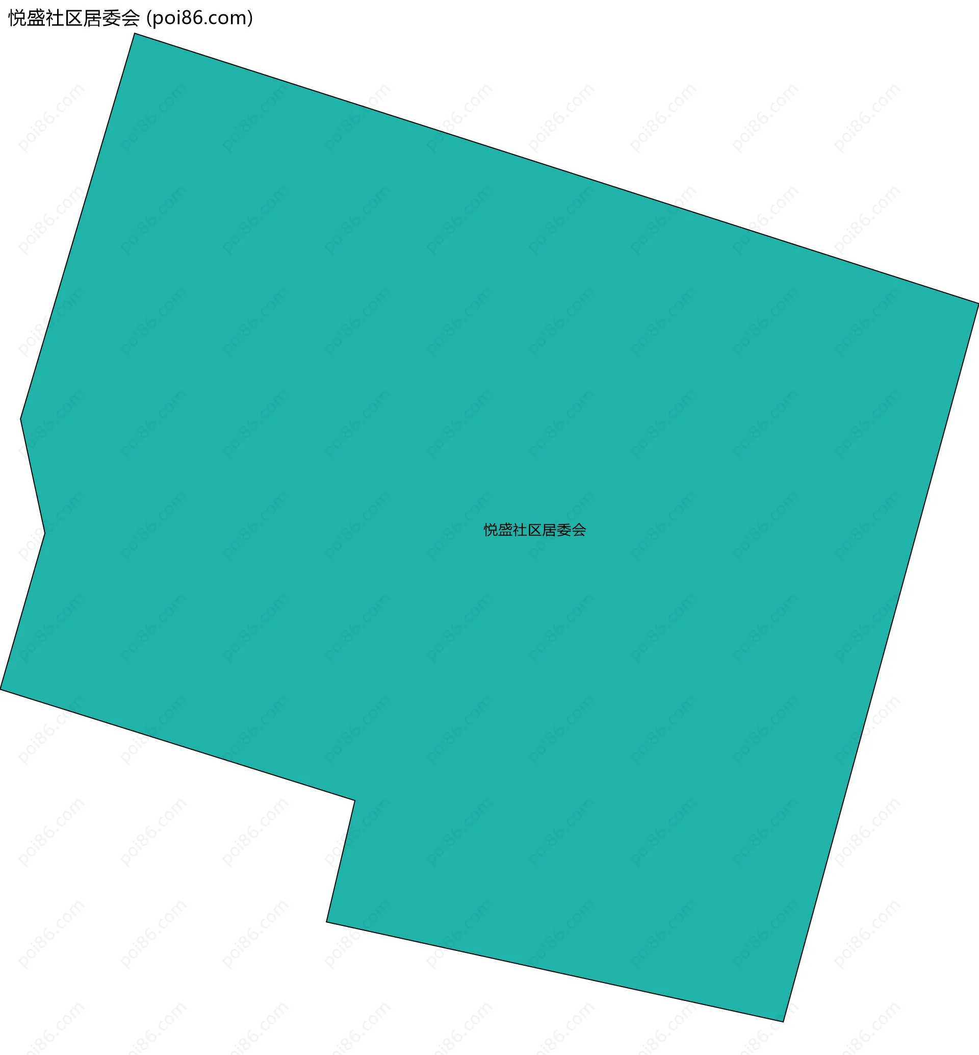 悦盛社区居委会边界地图