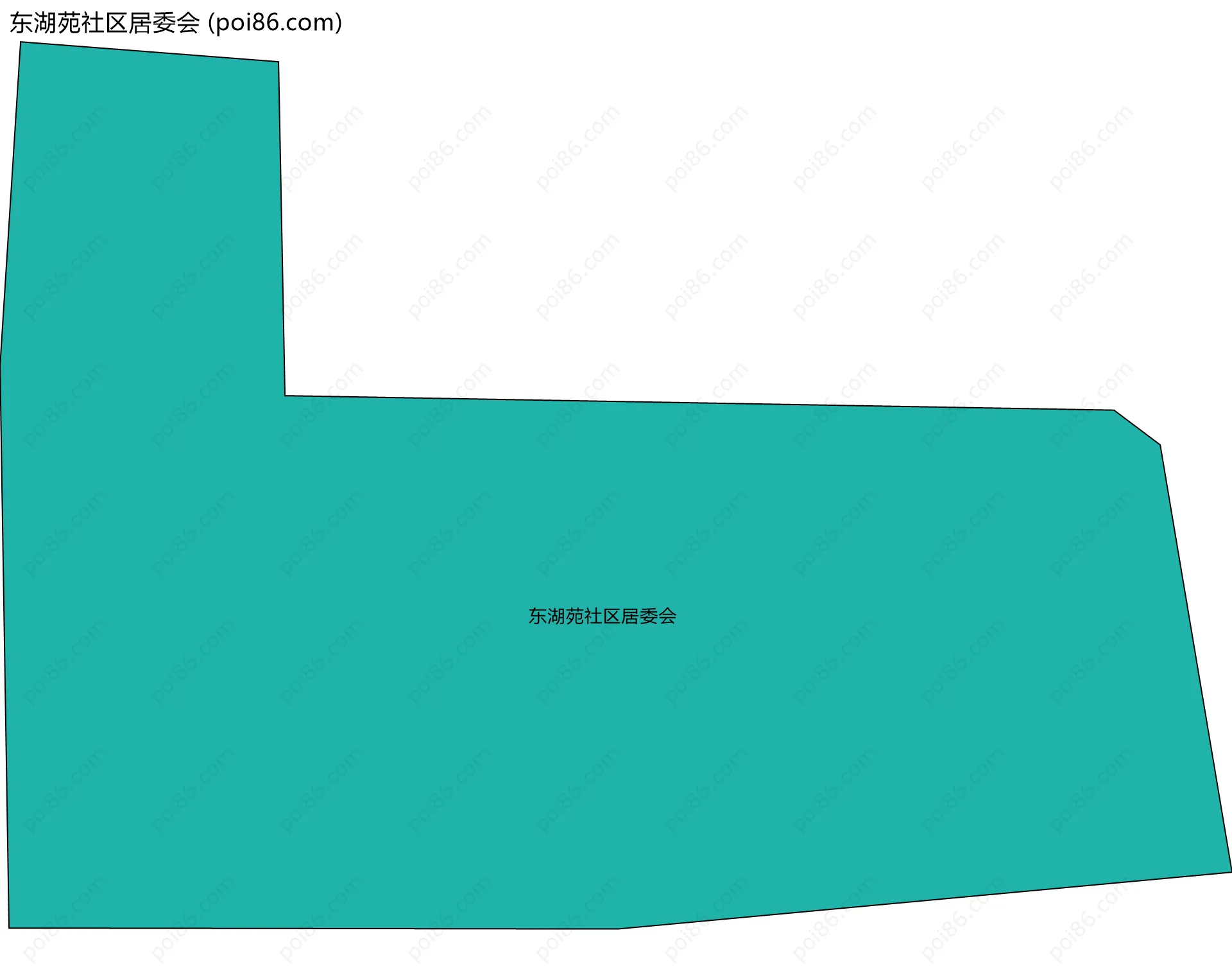 东湖苑社区居委会边界地图