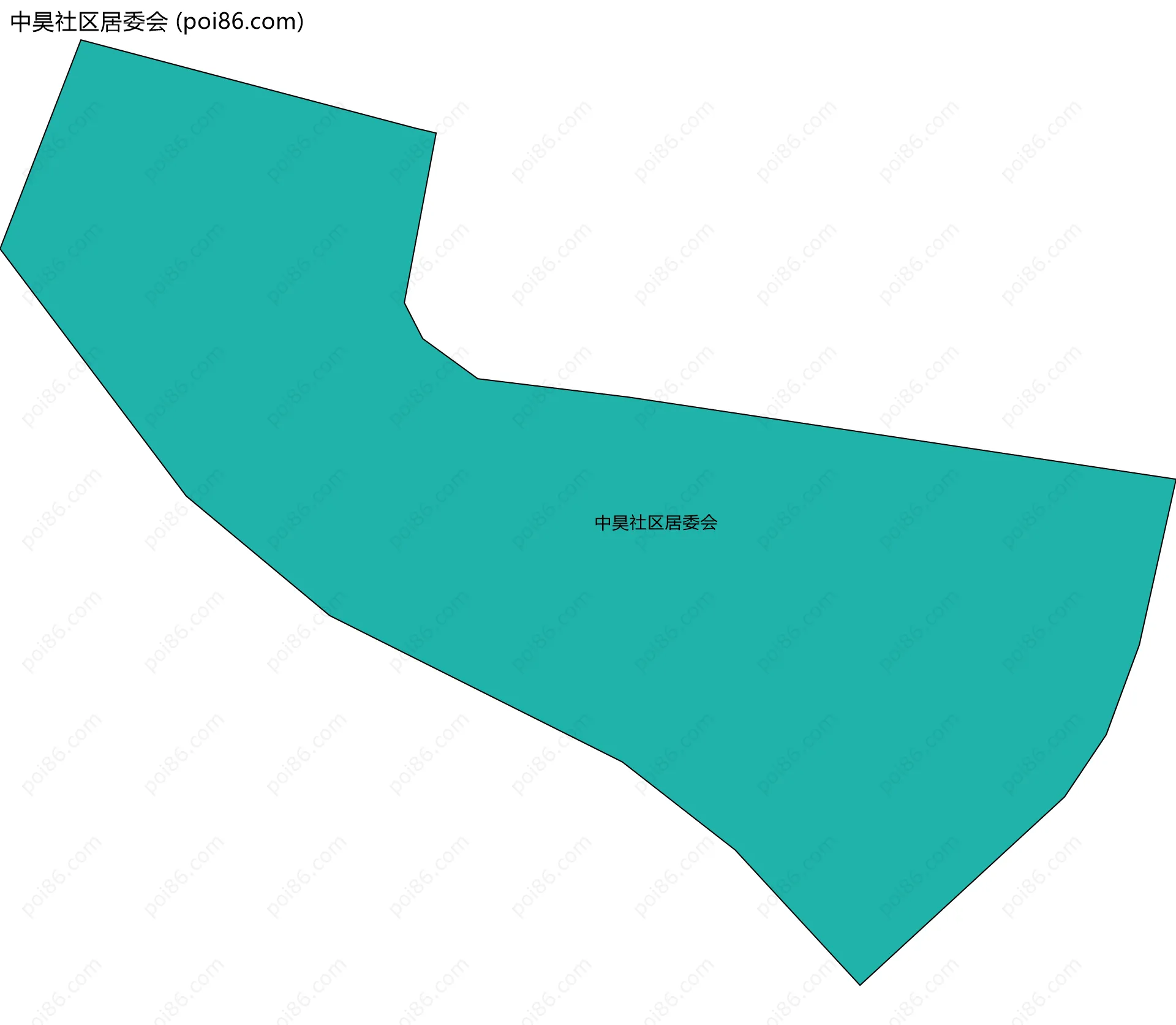 中昊社区居委会边界地图