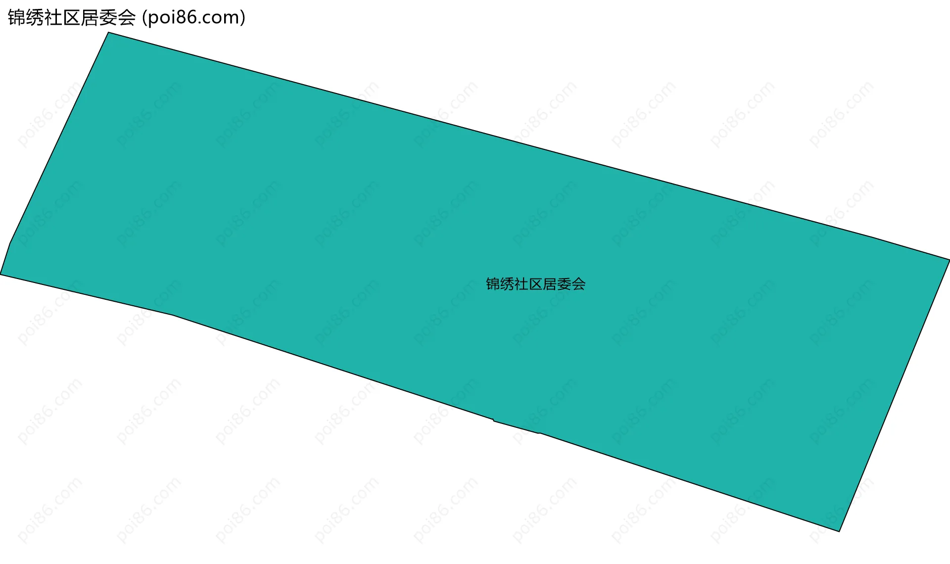 锦绣社区居委会边界地图