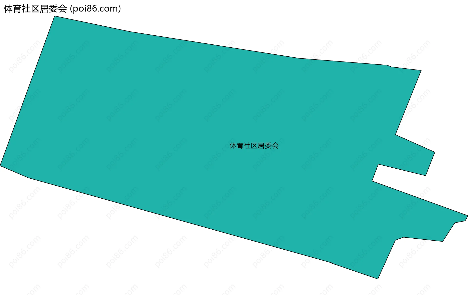 体育社区居委会边界地图