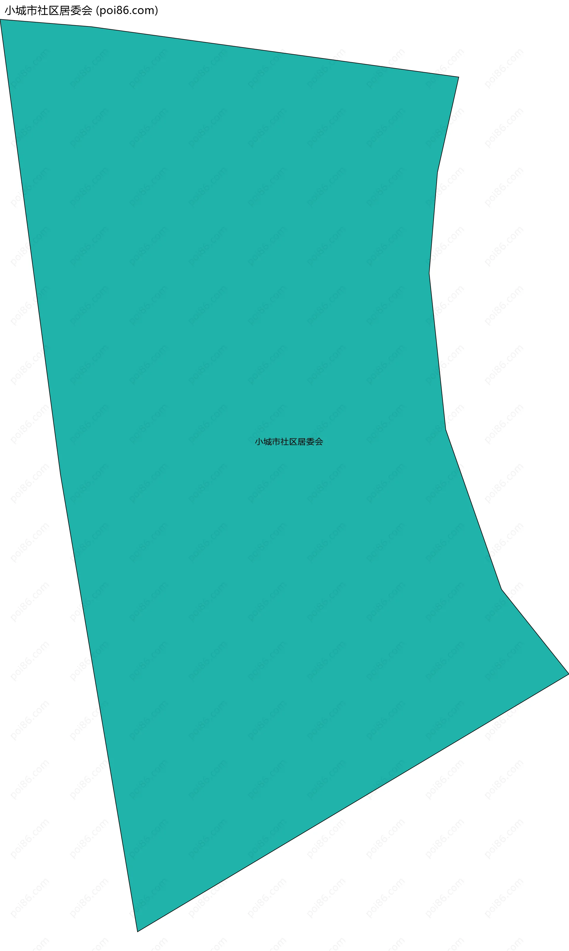 小城市社区居委会边界地图