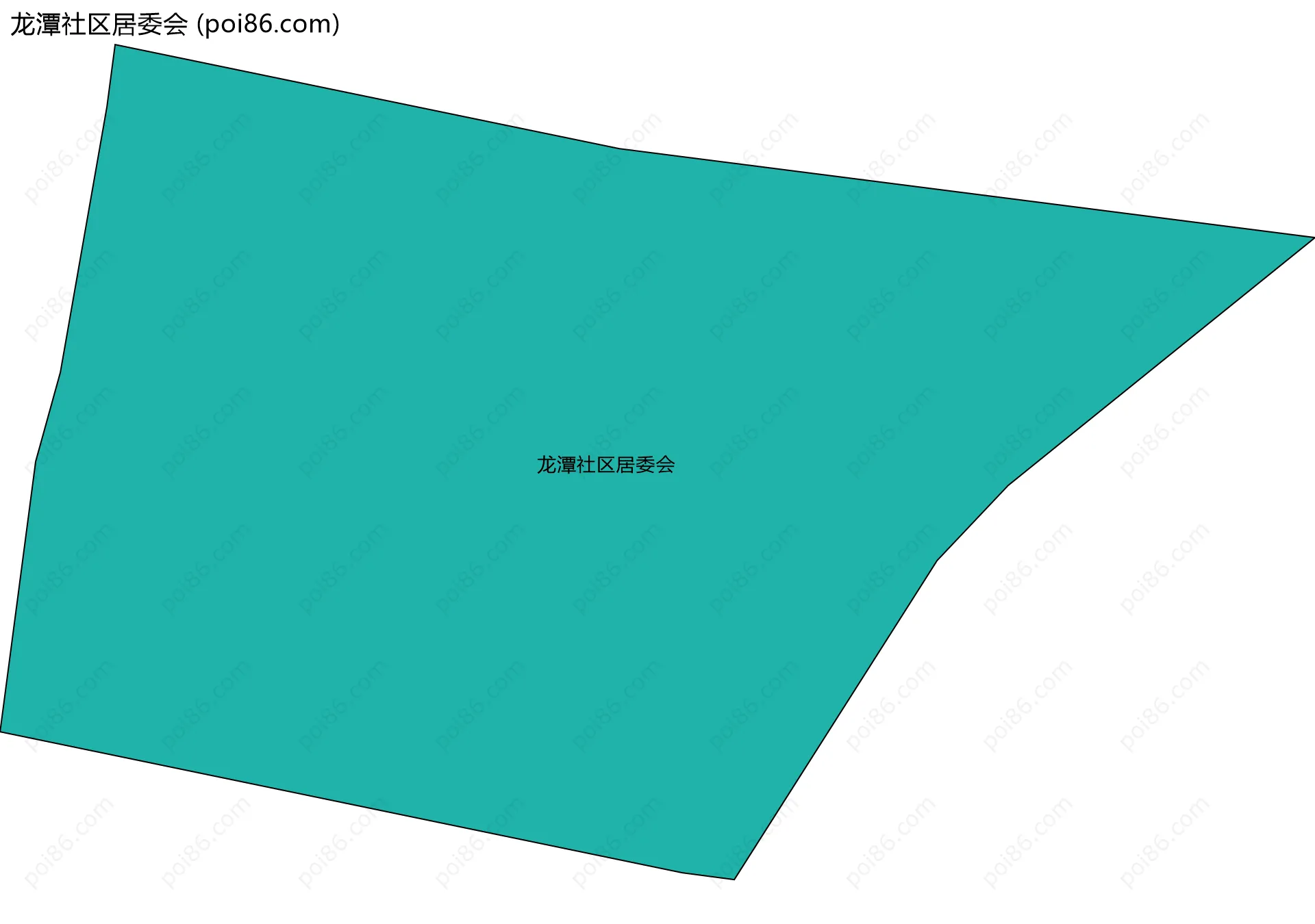 龙潭社区居委会边界地图