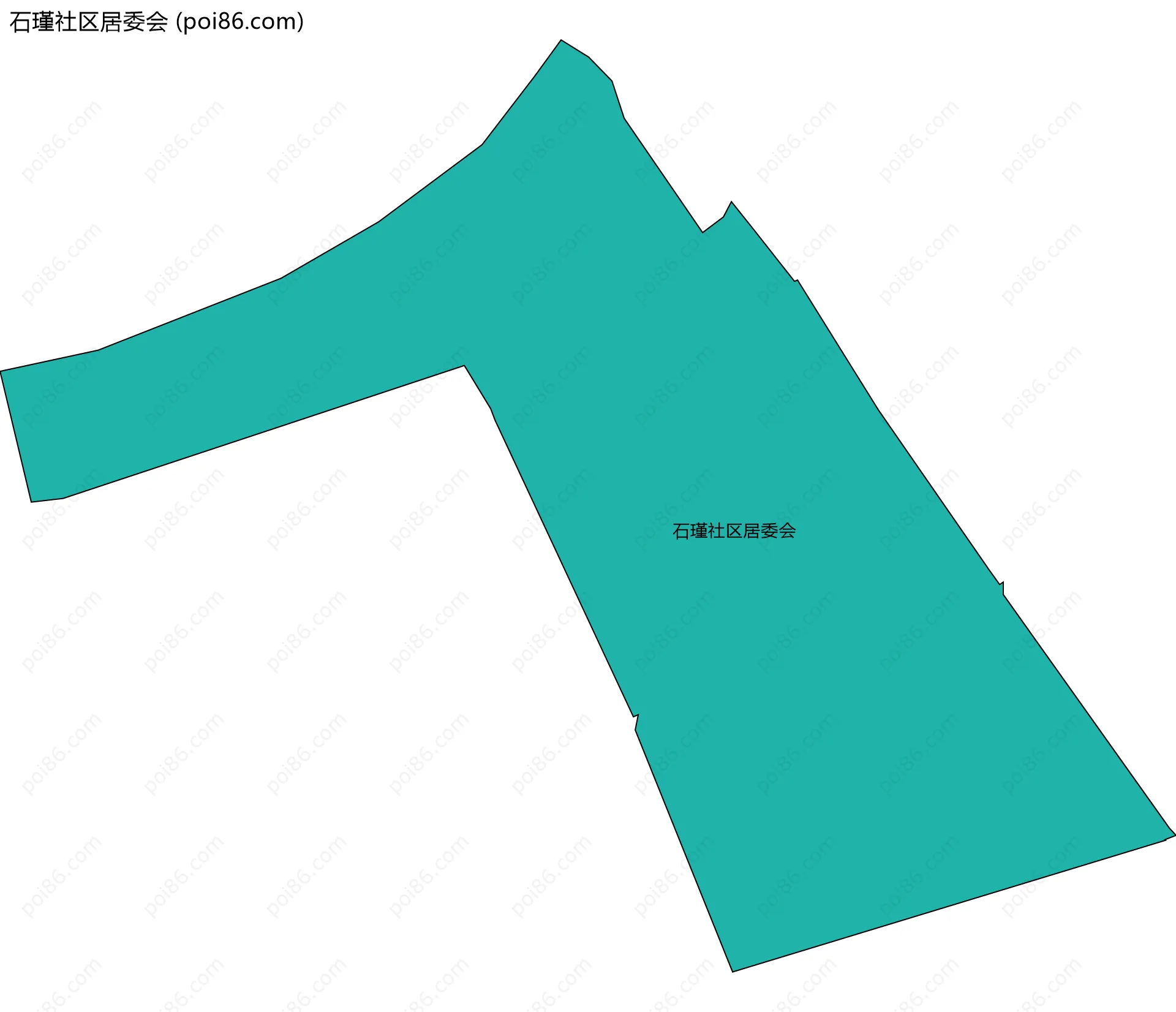 石瑾社区居委会边界地图