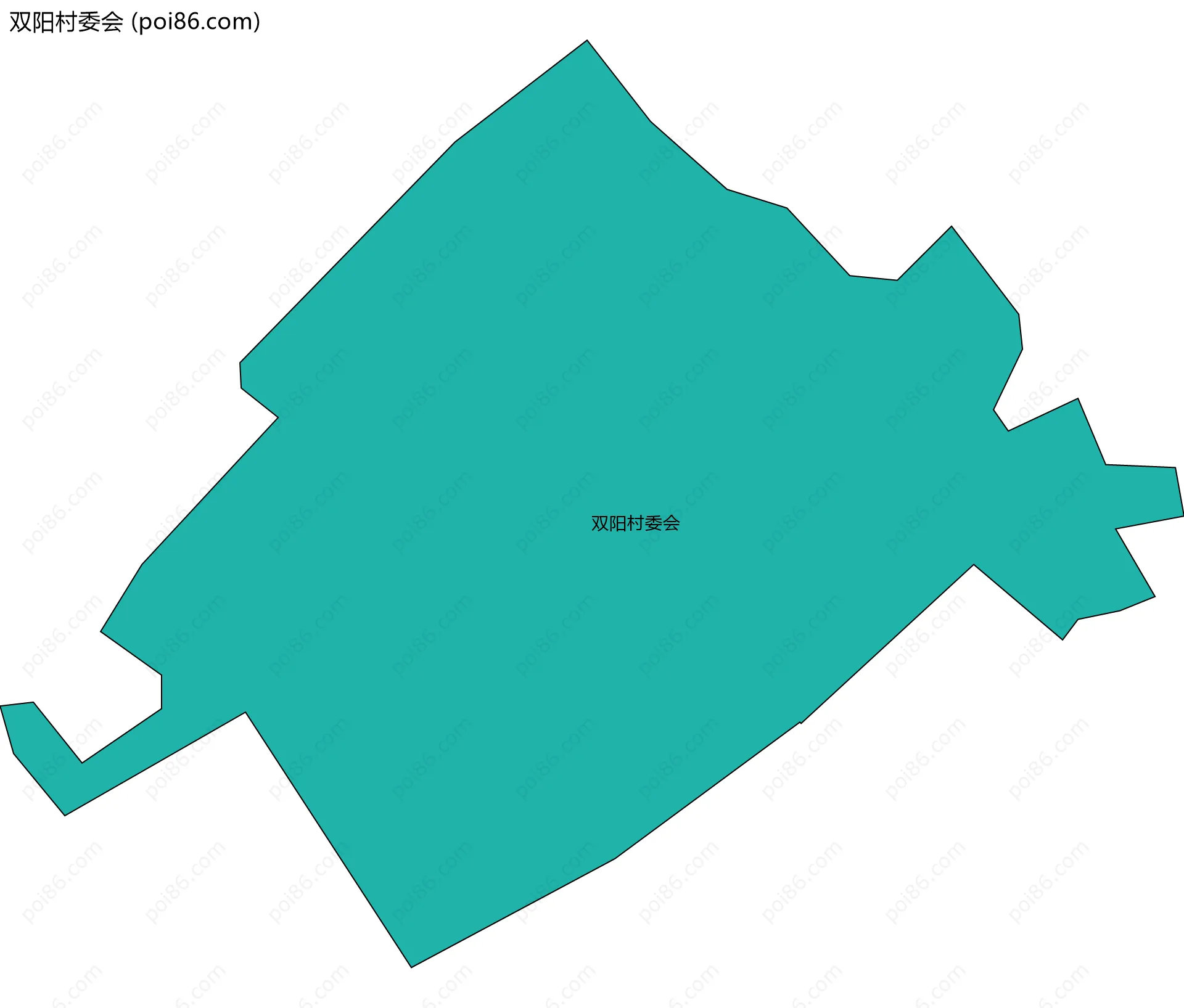 双阳村委会边界地图