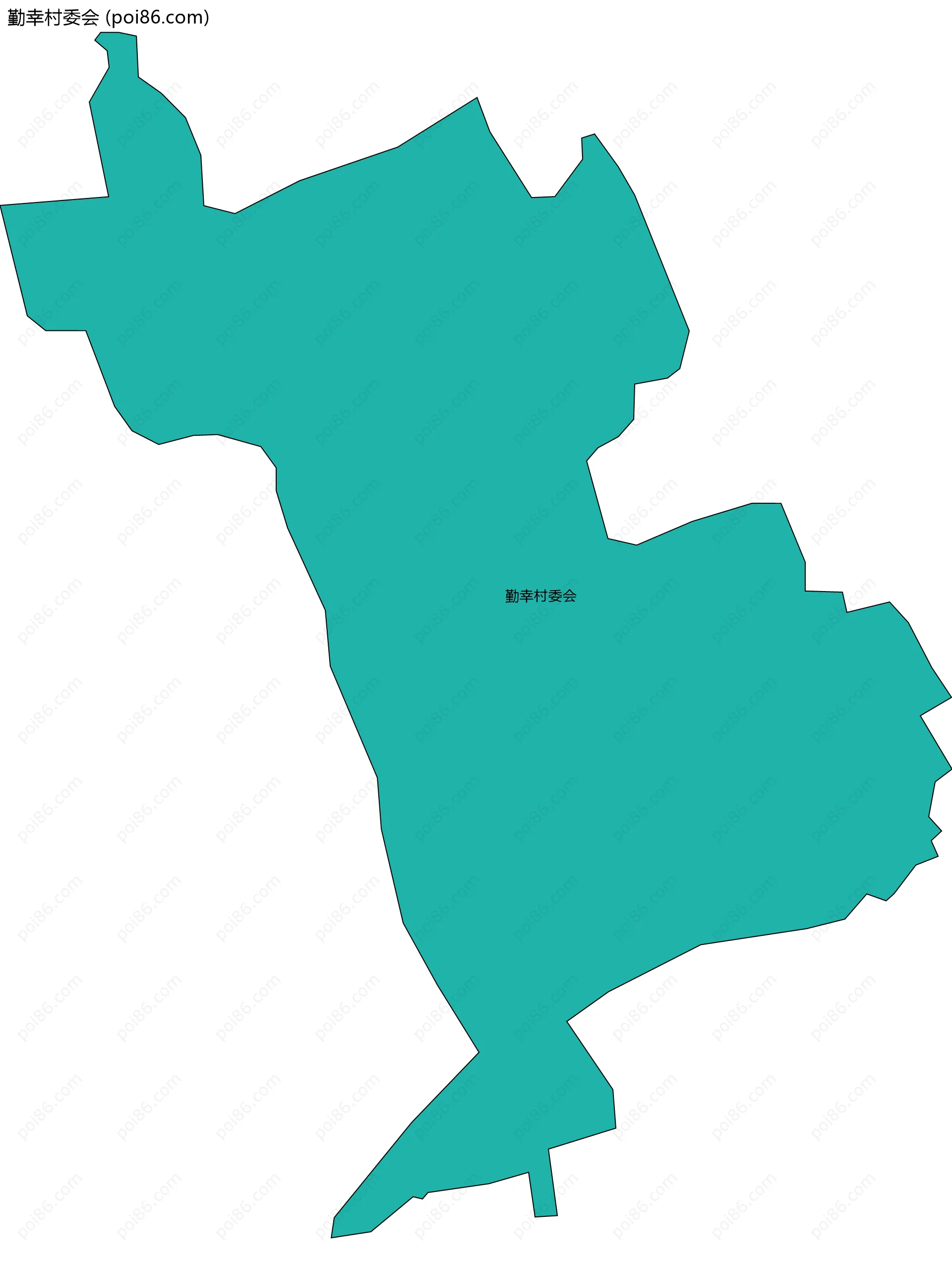 勤幸村委会边界地图
