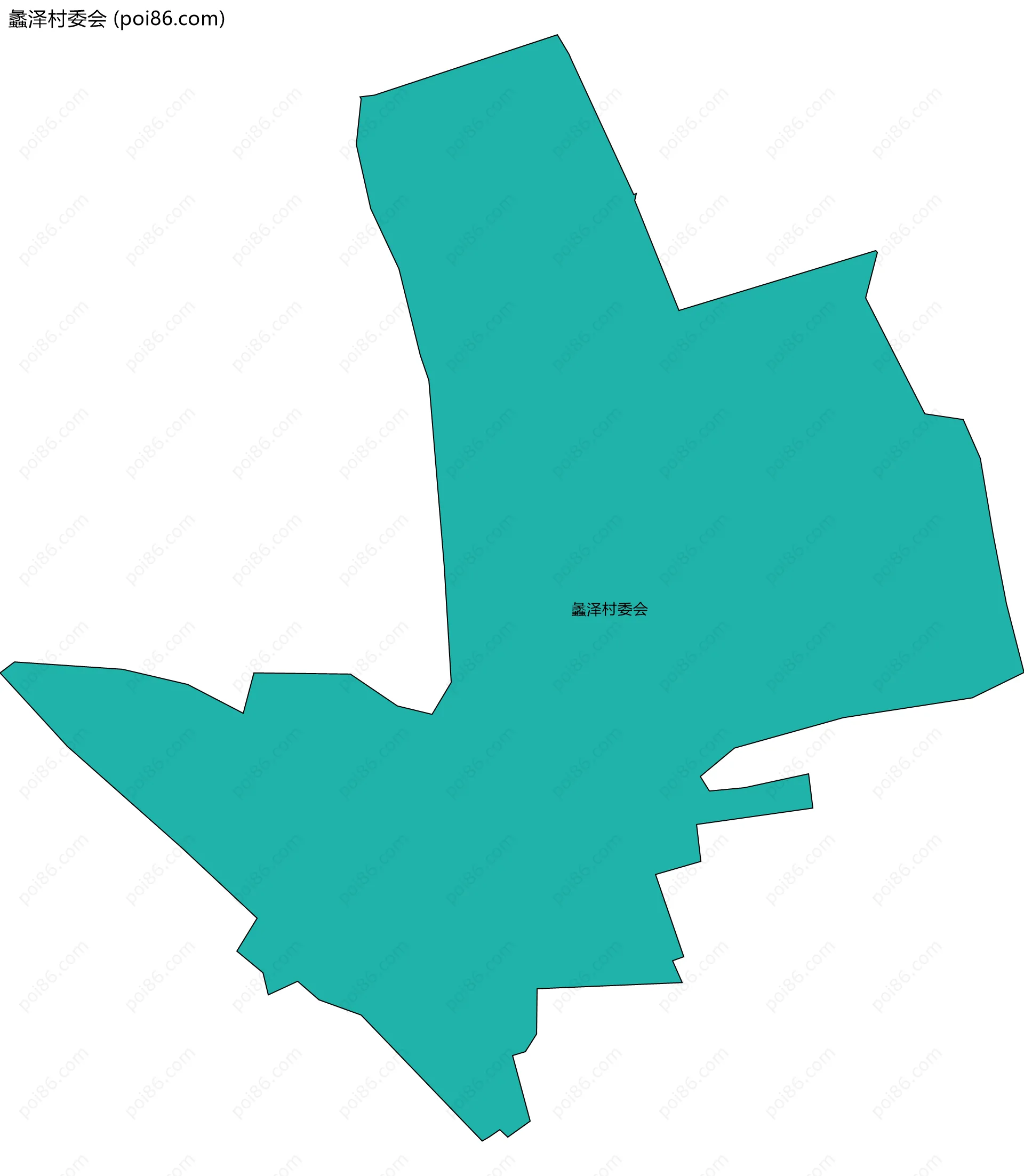 蠡泽村委会边界地图