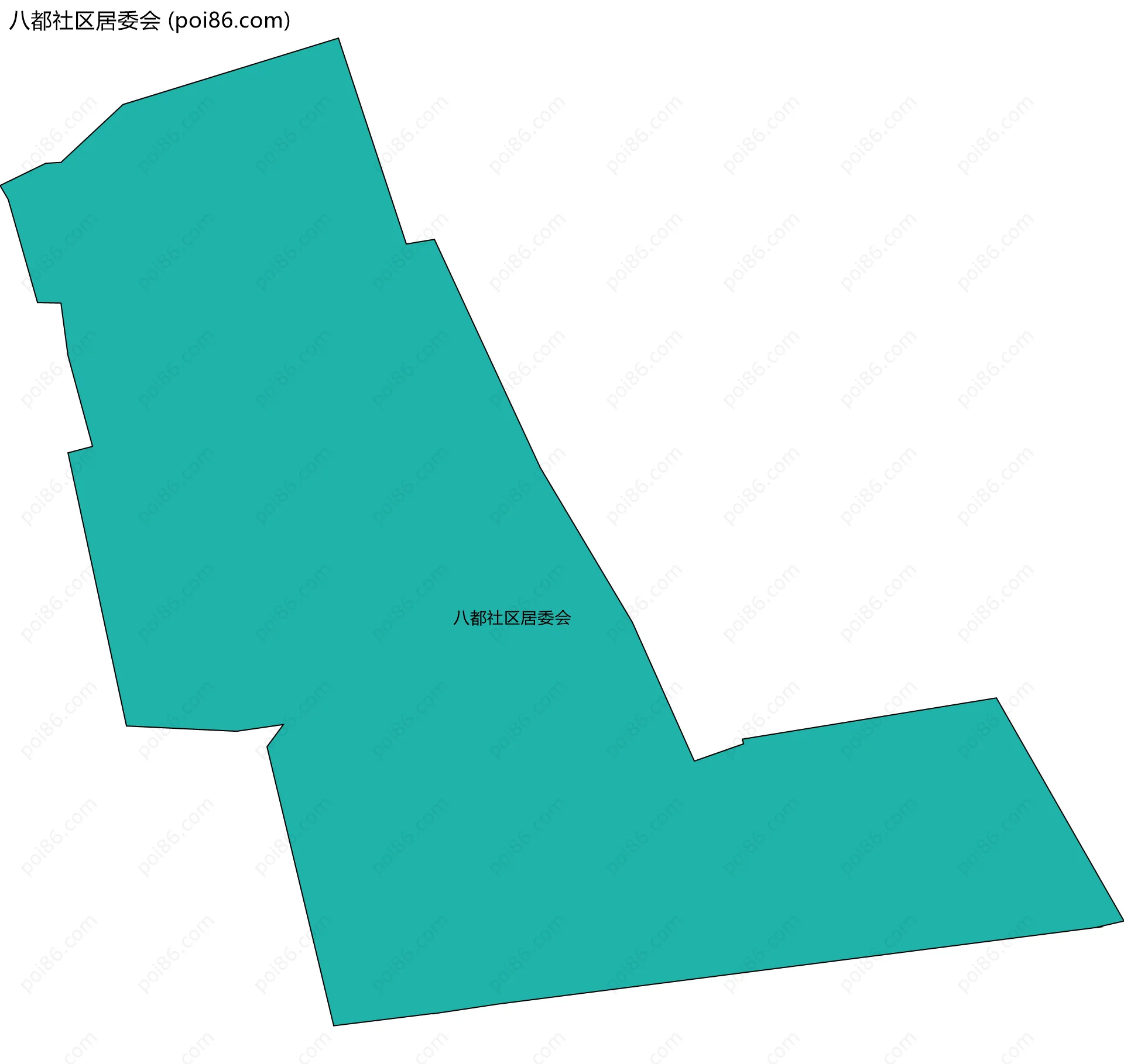 八都社区居委会边界地图