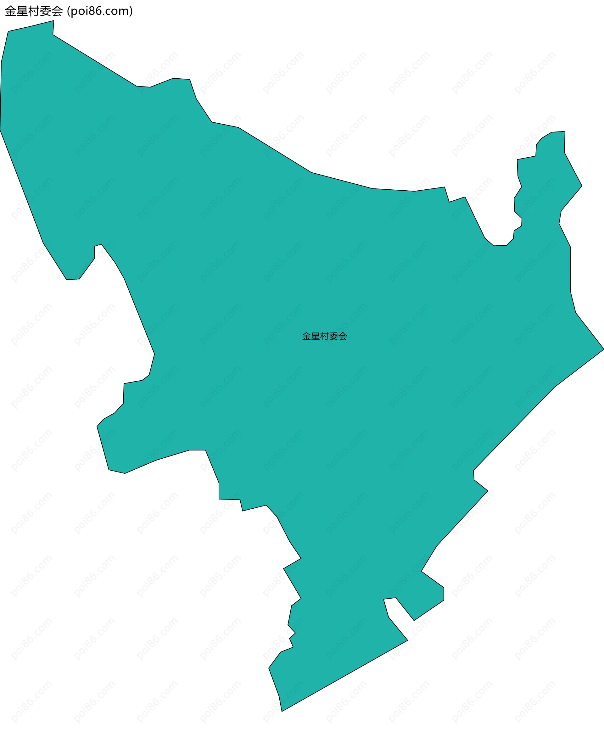 金星村委会边界地图