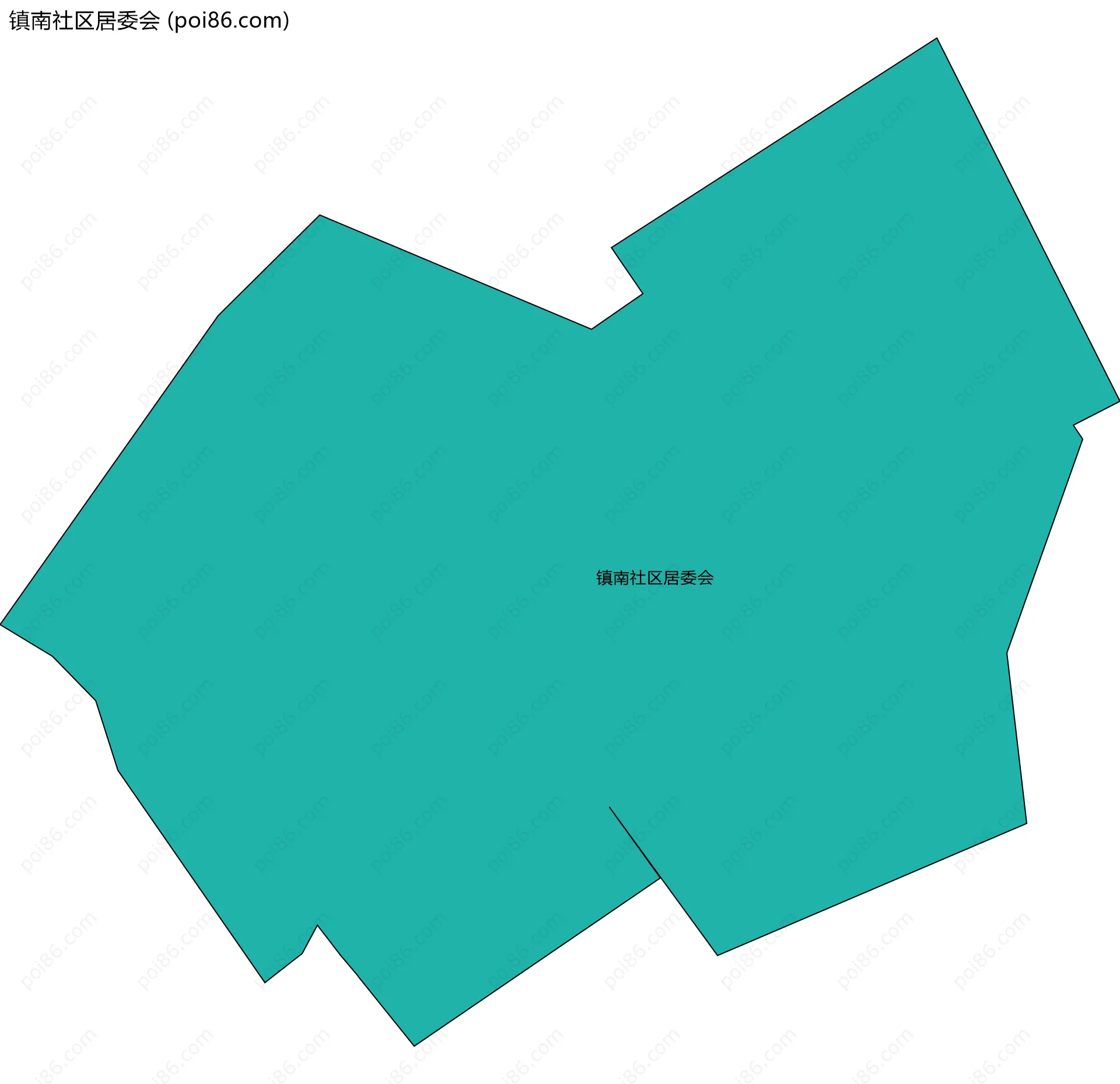 镇南社区居委会边界地图