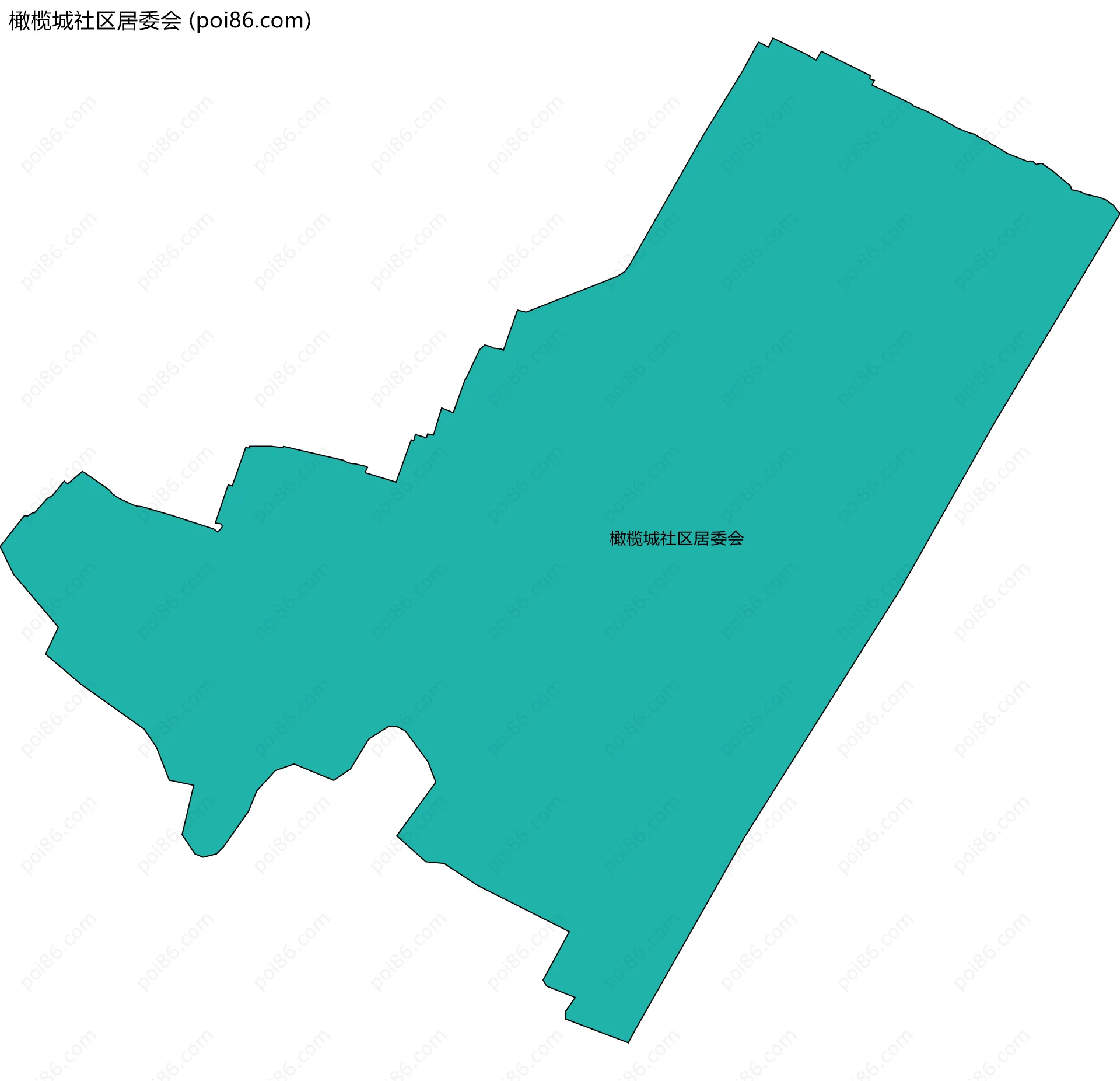 橄榄城社区居委会边界地图