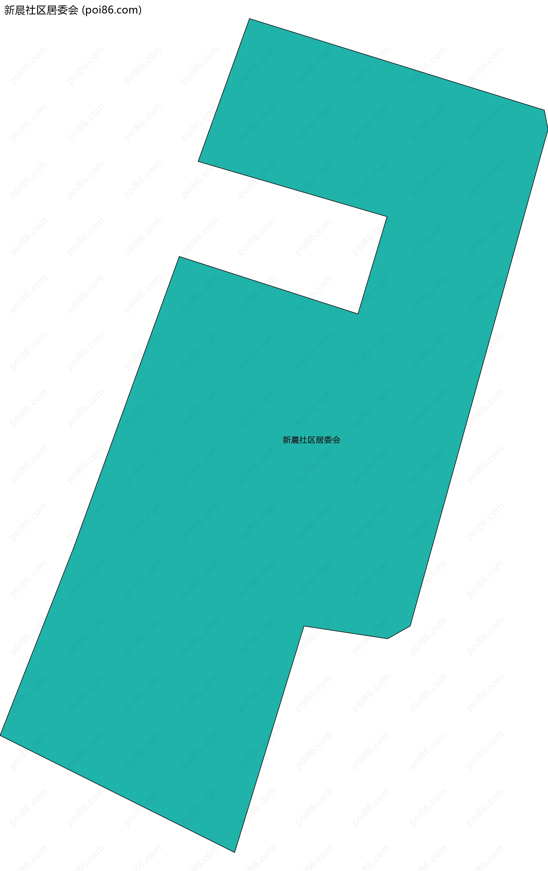 新晨社区居委会边界地图