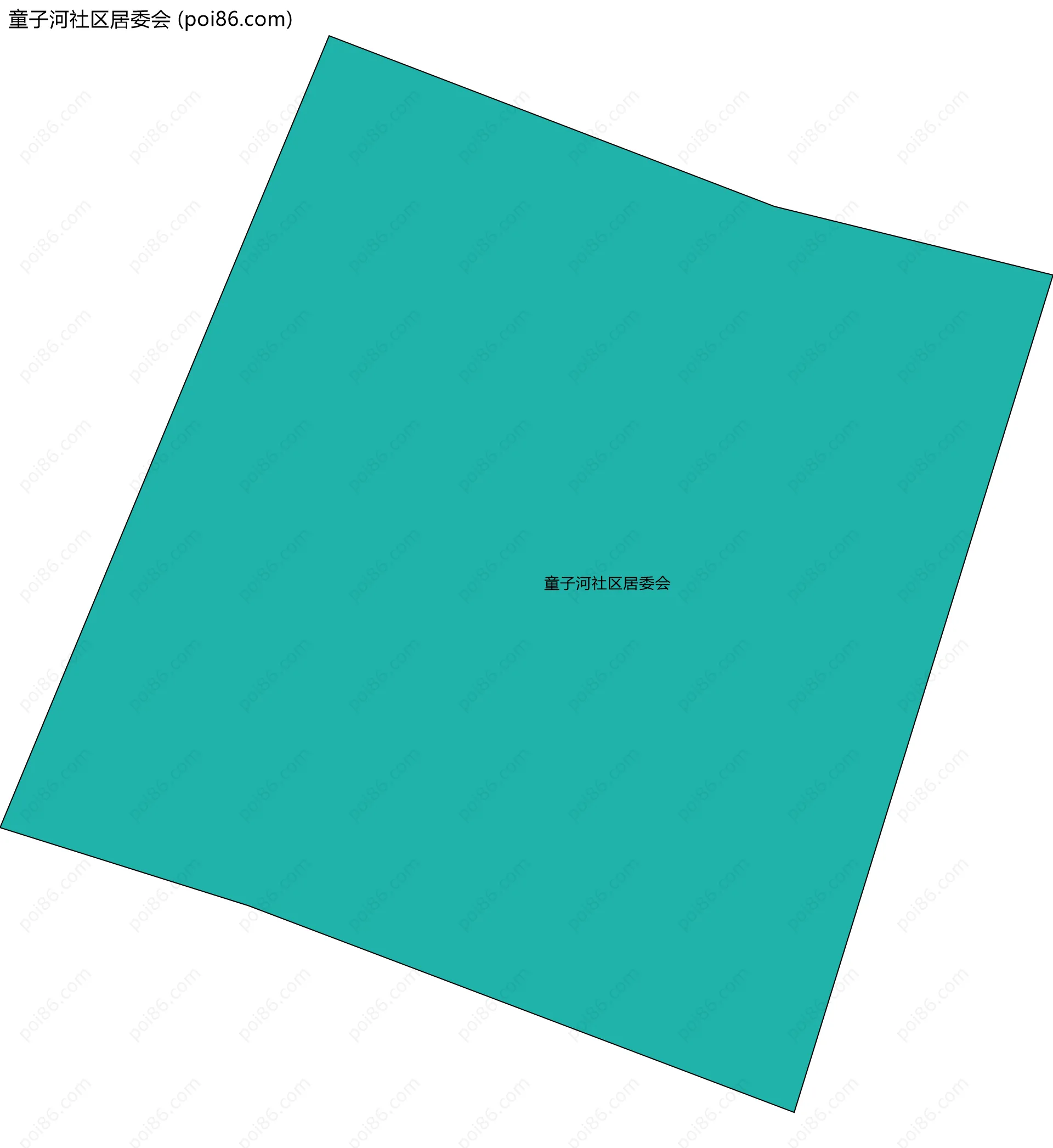 童子河社区居委会边界地图