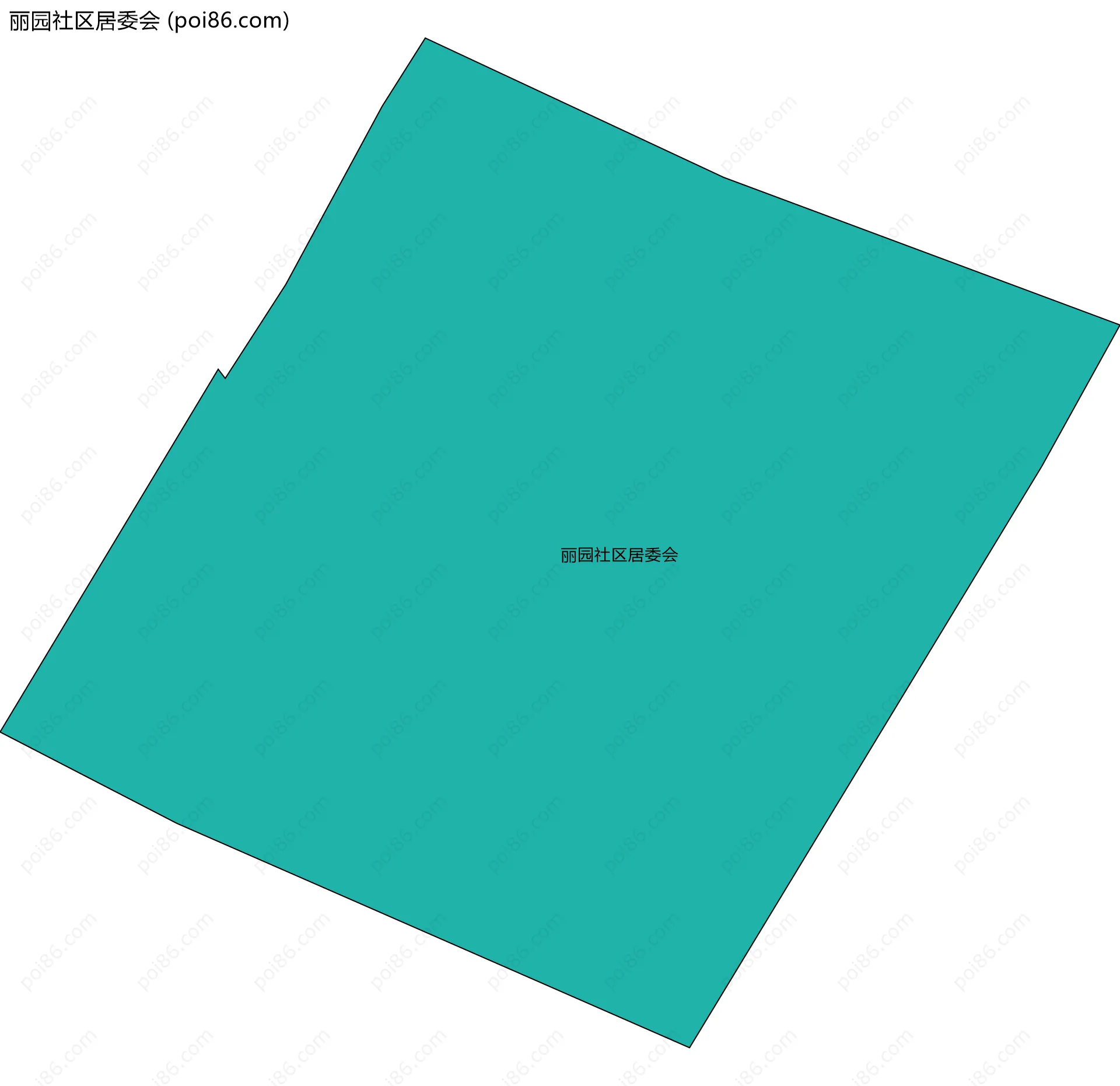 丽园社区居委会边界地图