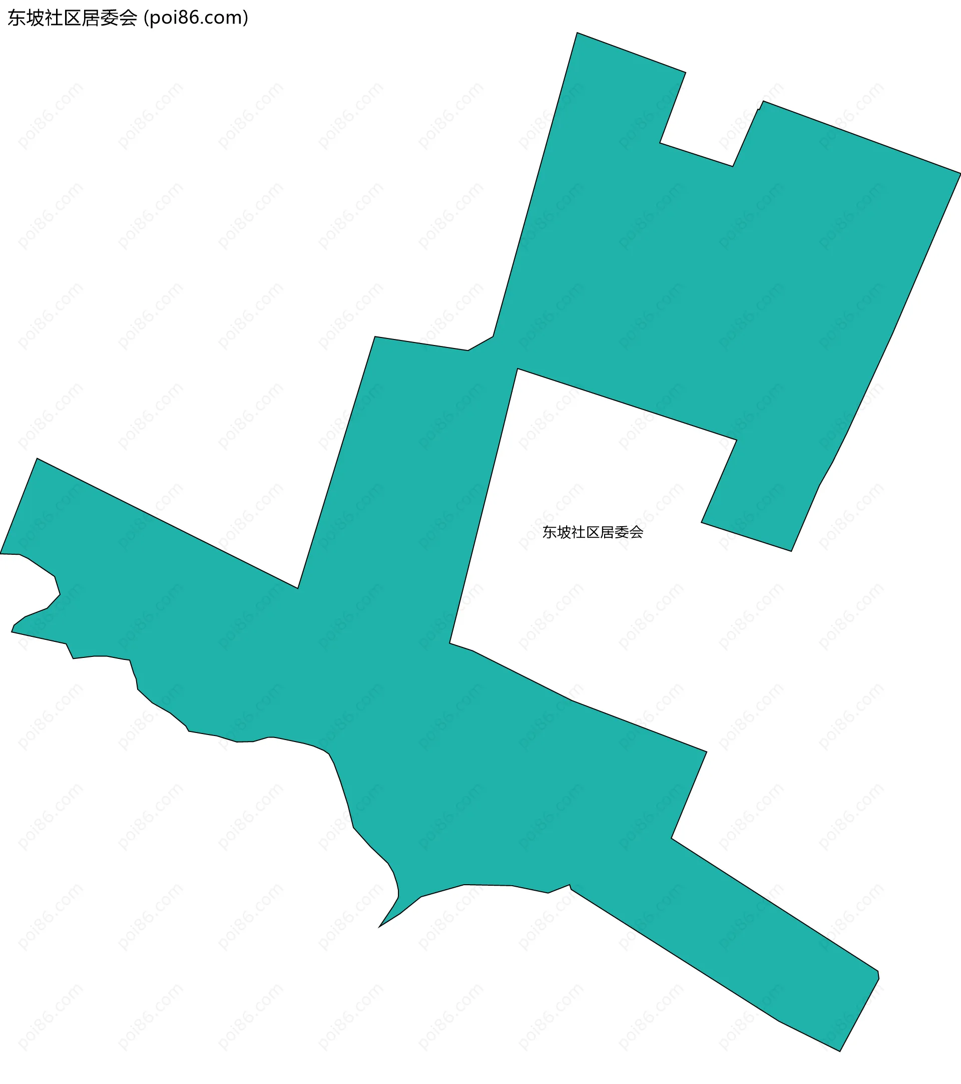 东坡社区居委会边界地图