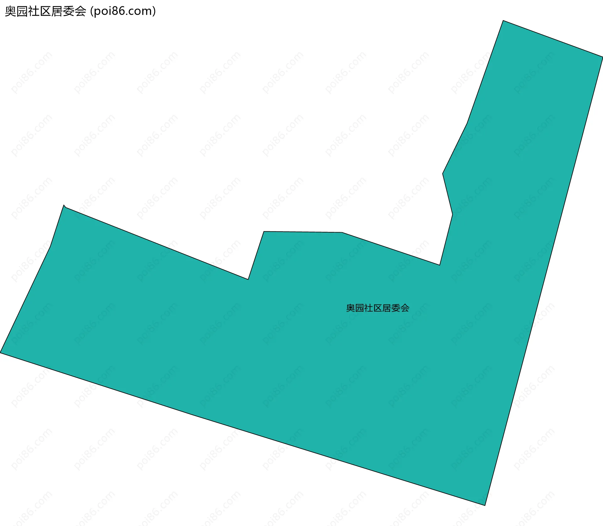 奥园社区居委会边界地图