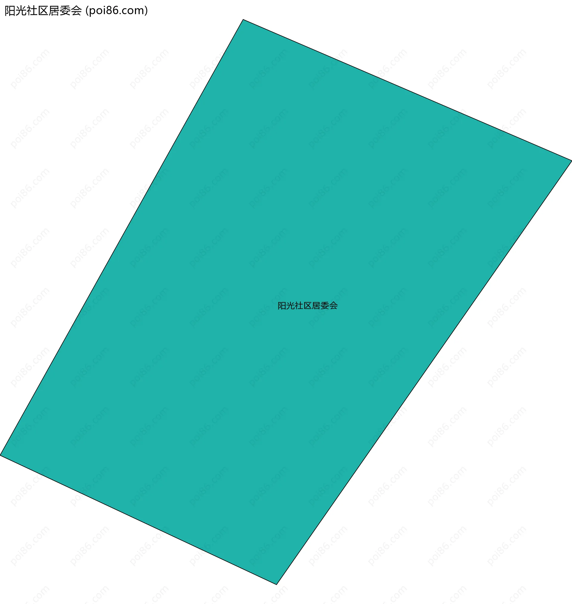 阳光社区居委会边界地图