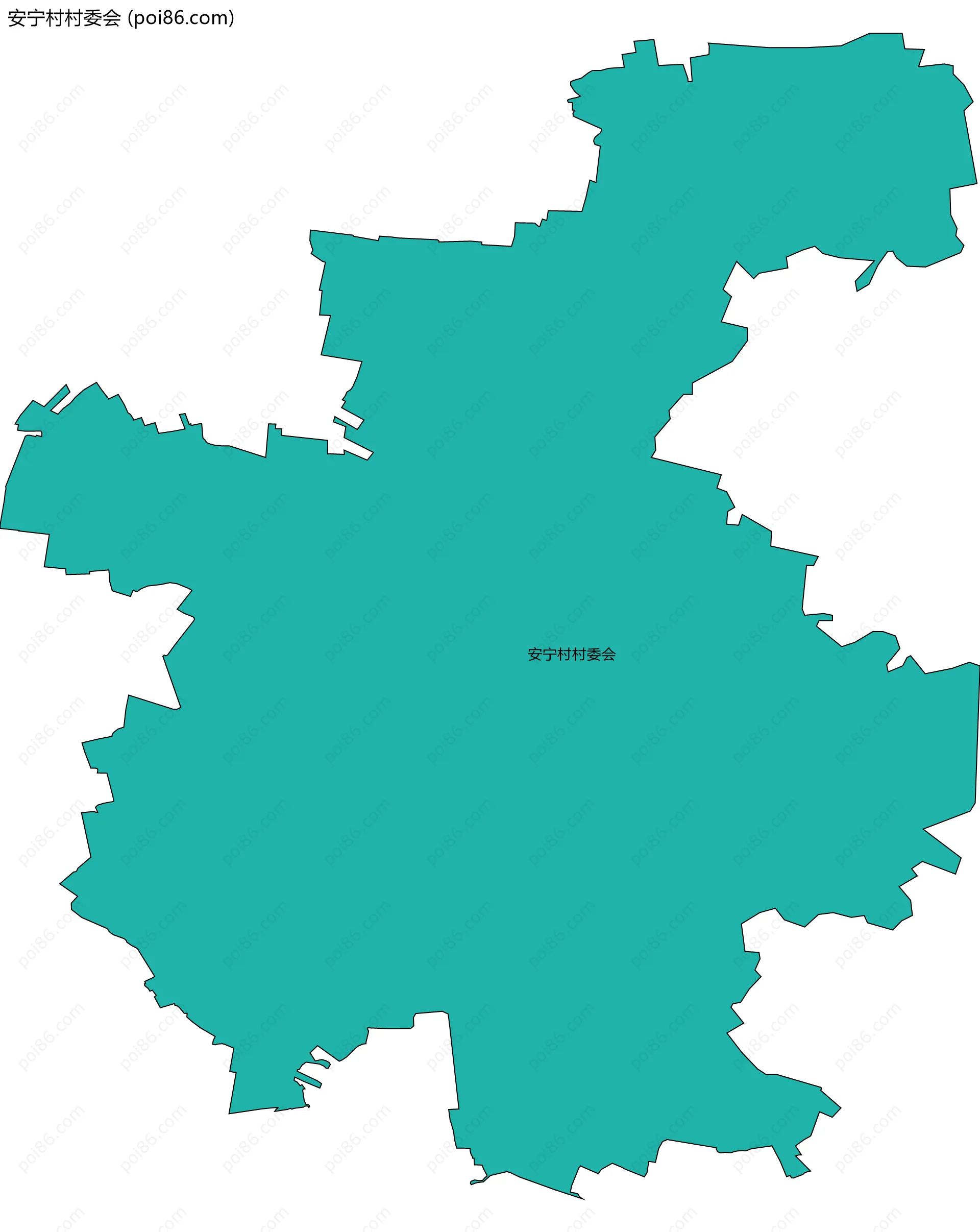 安宁村村委会边界地图