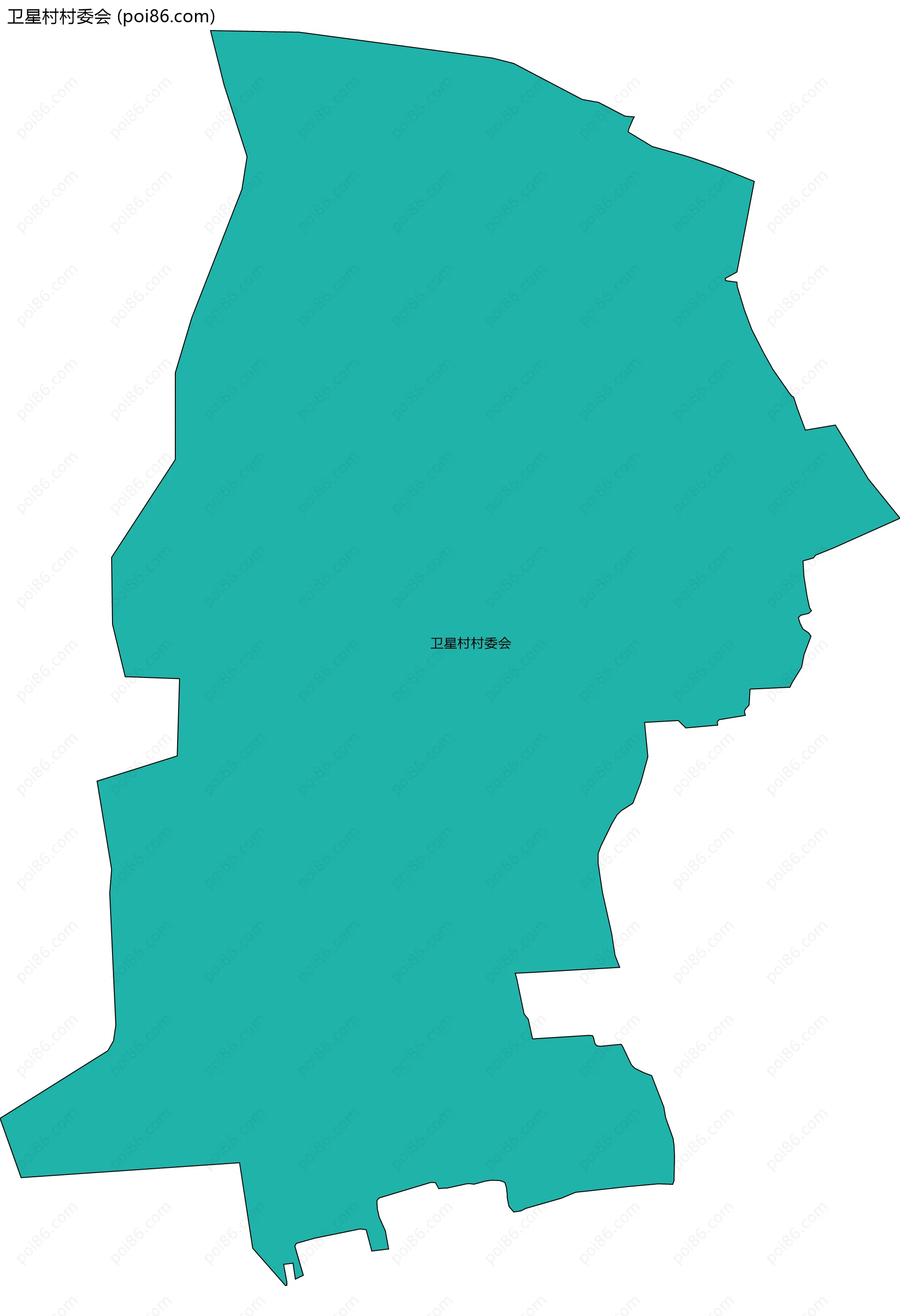 卫星村村委会边界地图