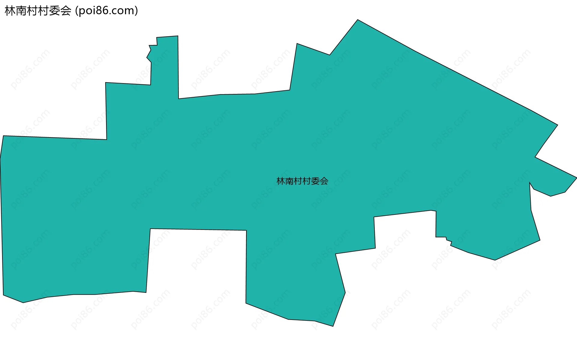林南村村委会边界地图